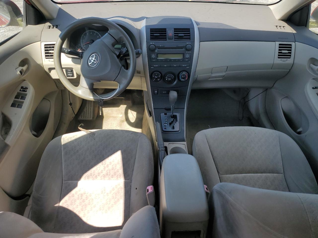 2009 Toyota Corolla Red vin: JTDBL40E89J006123