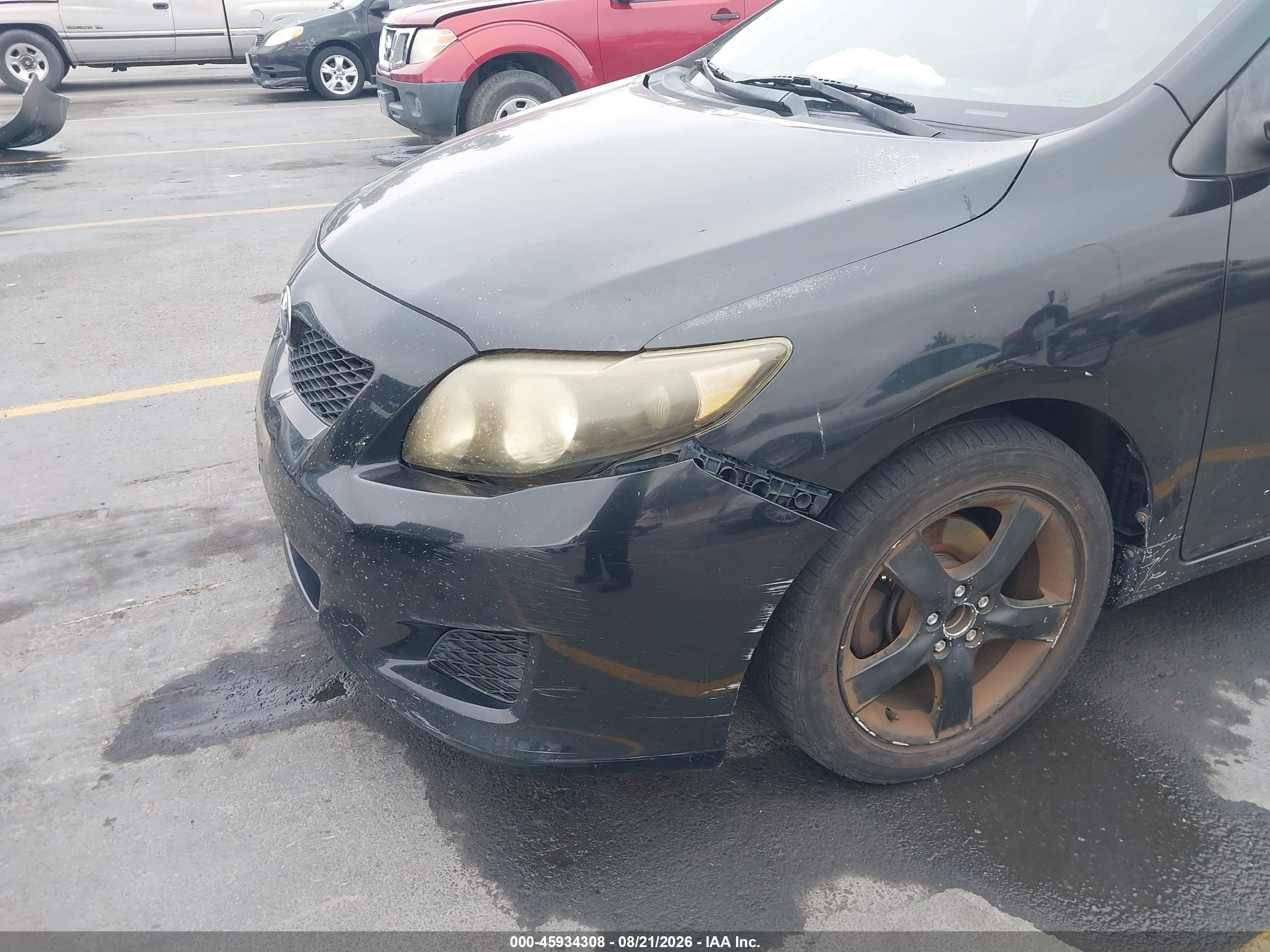 2009 Toyota Corolla Le Черный vin: JTDBL40E89J010009