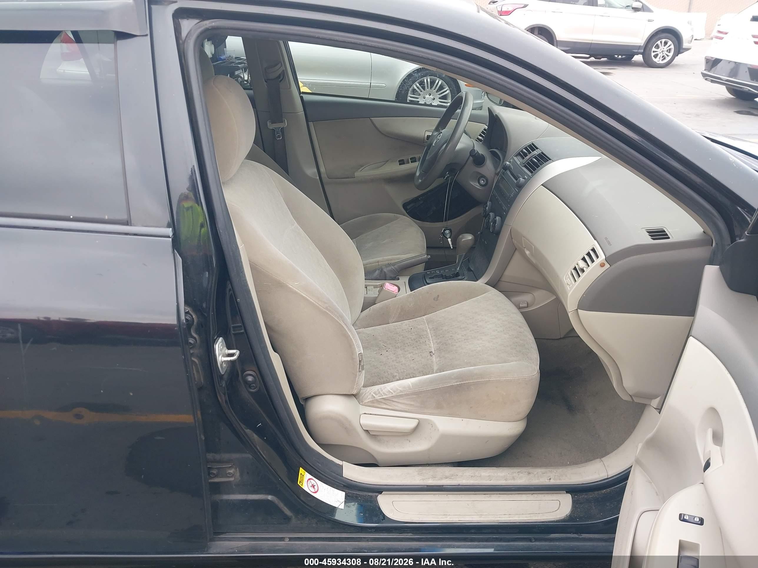 2009 Toyota Corolla Le Черный vin: JTDBL40E89J010009