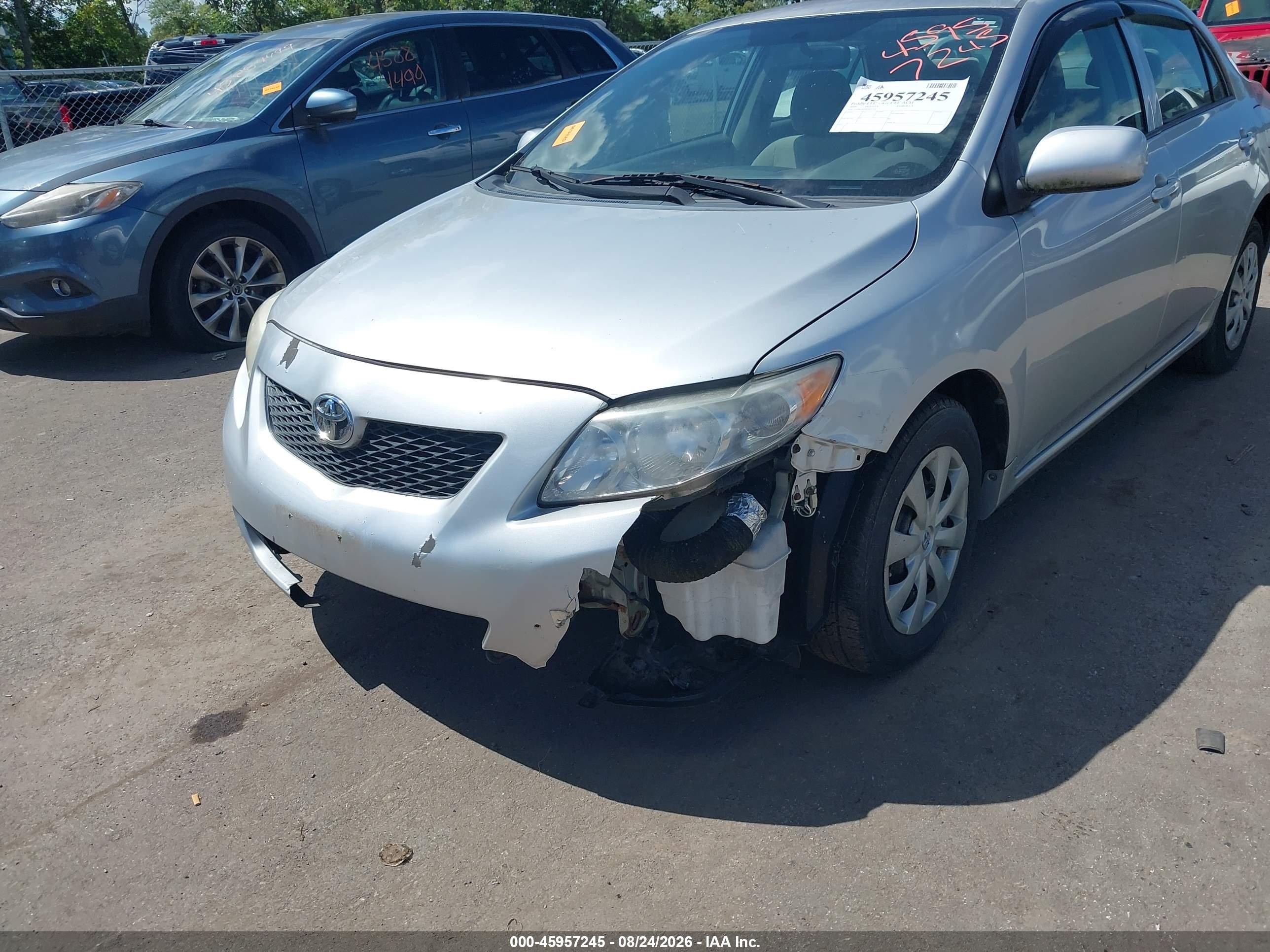 2009 Toyota Corolla Le Silver vin: JTDBL40E89J027716