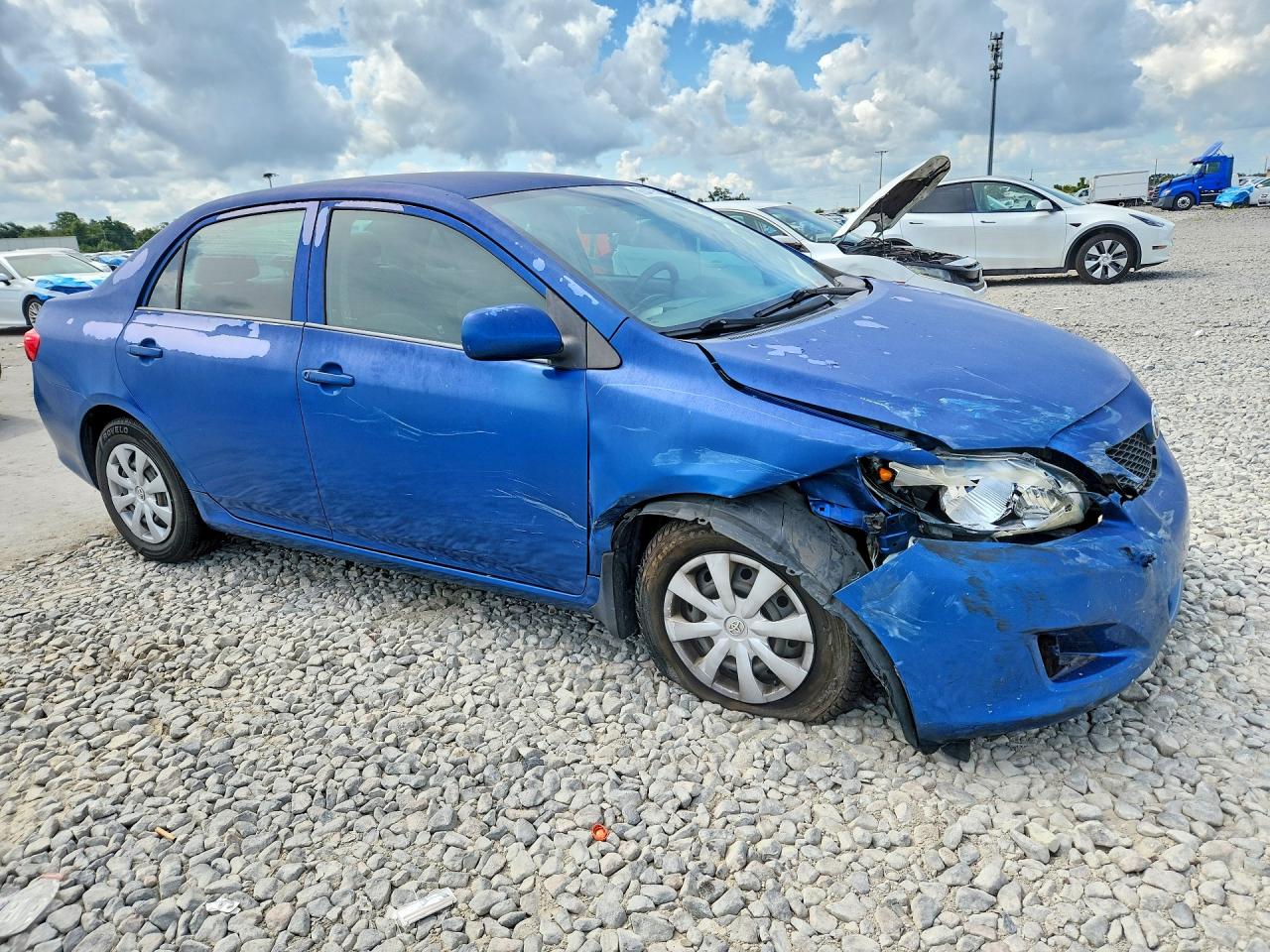2009 Toyota Corolla Base Blue vin: JTDBL40E89J042555