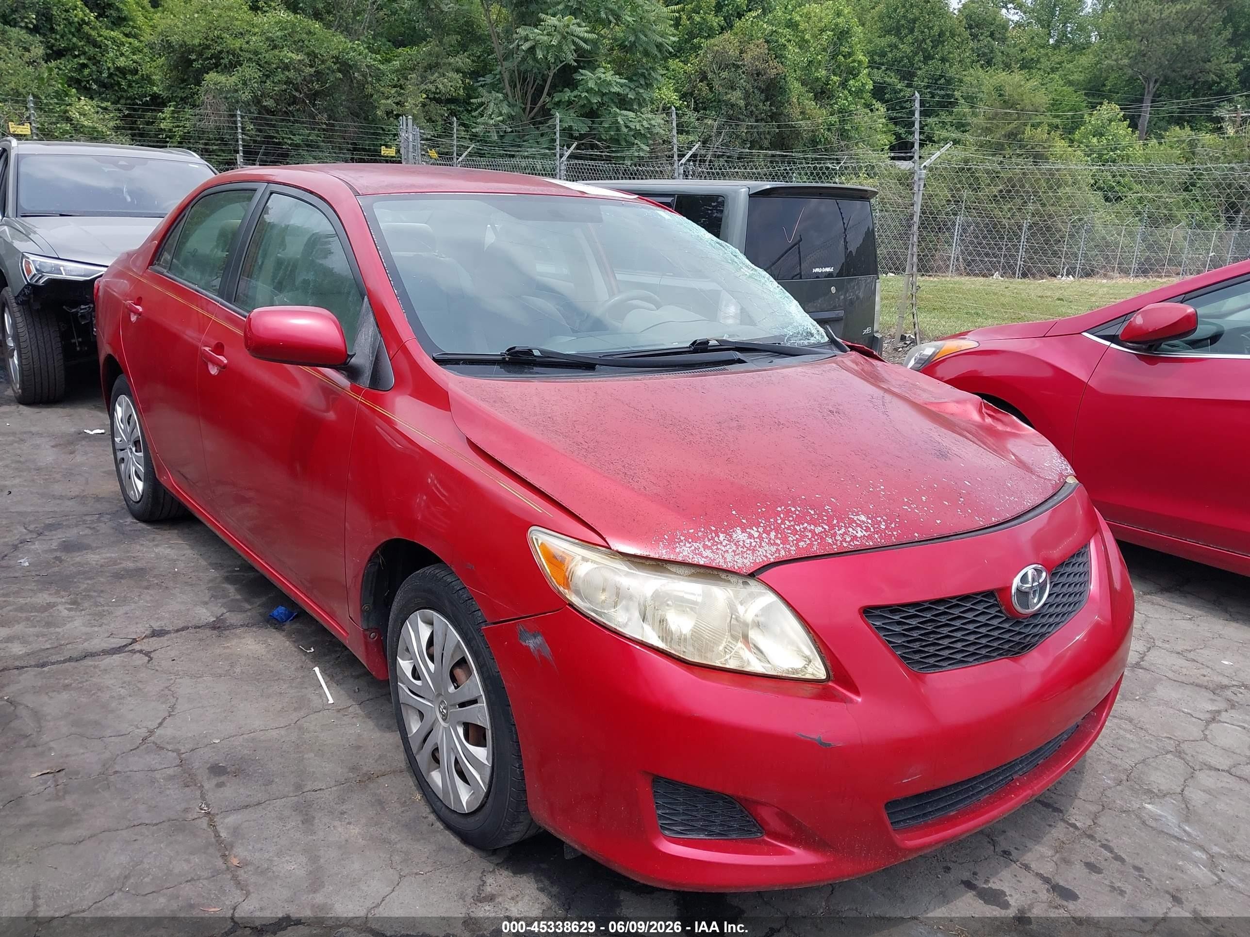 2009 Toyota Corolla Xle Red vin: JTDBL40E89J047237