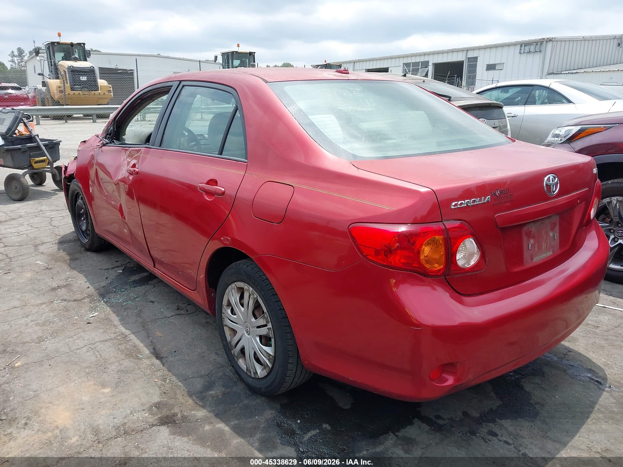 2009 Toyota Corolla Xle Red vin: JTDBL40E89J047237