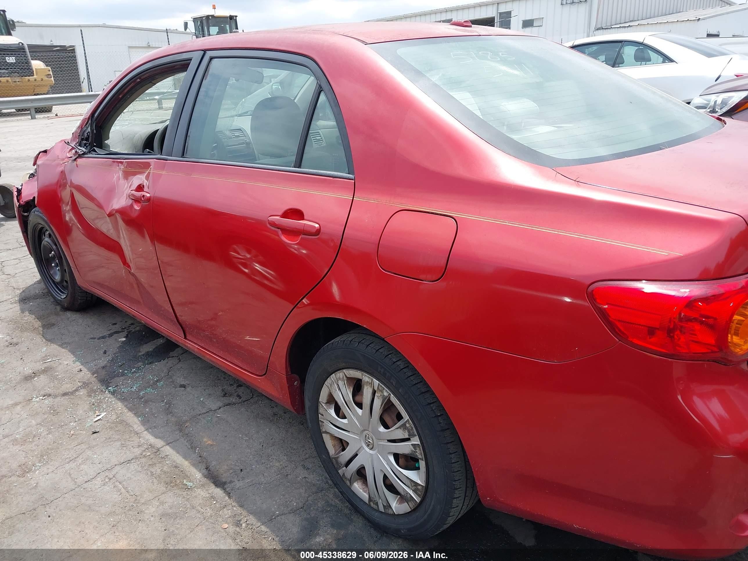 2009 Toyota Corolla Xle Red vin: JTDBL40E89J047237