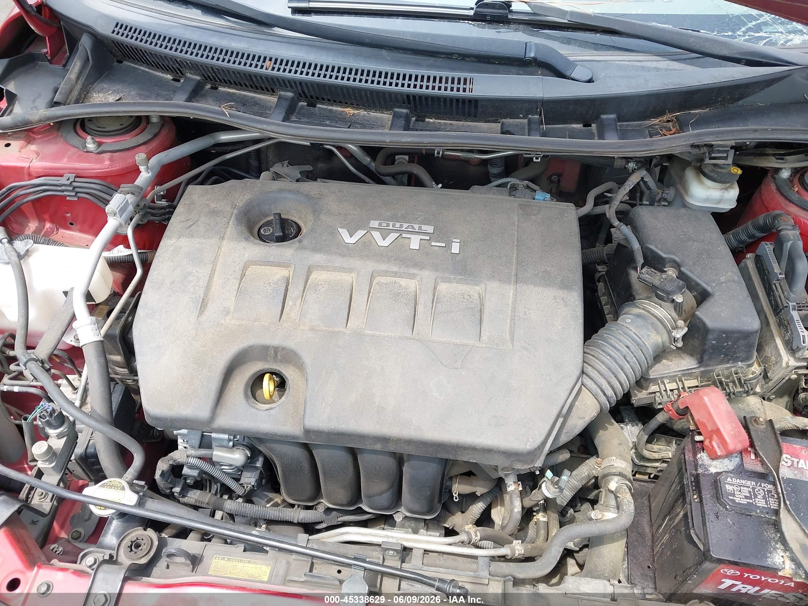 2009 Toyota Corolla Xle Red vin: JTDBL40E89J047237