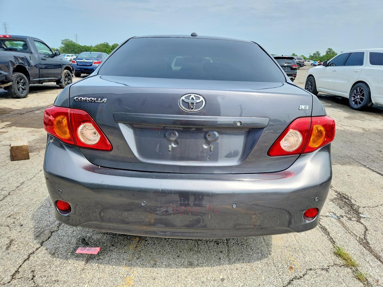 2009 Toyota Corolla Le Серый vin: JTDBL40E89J048923