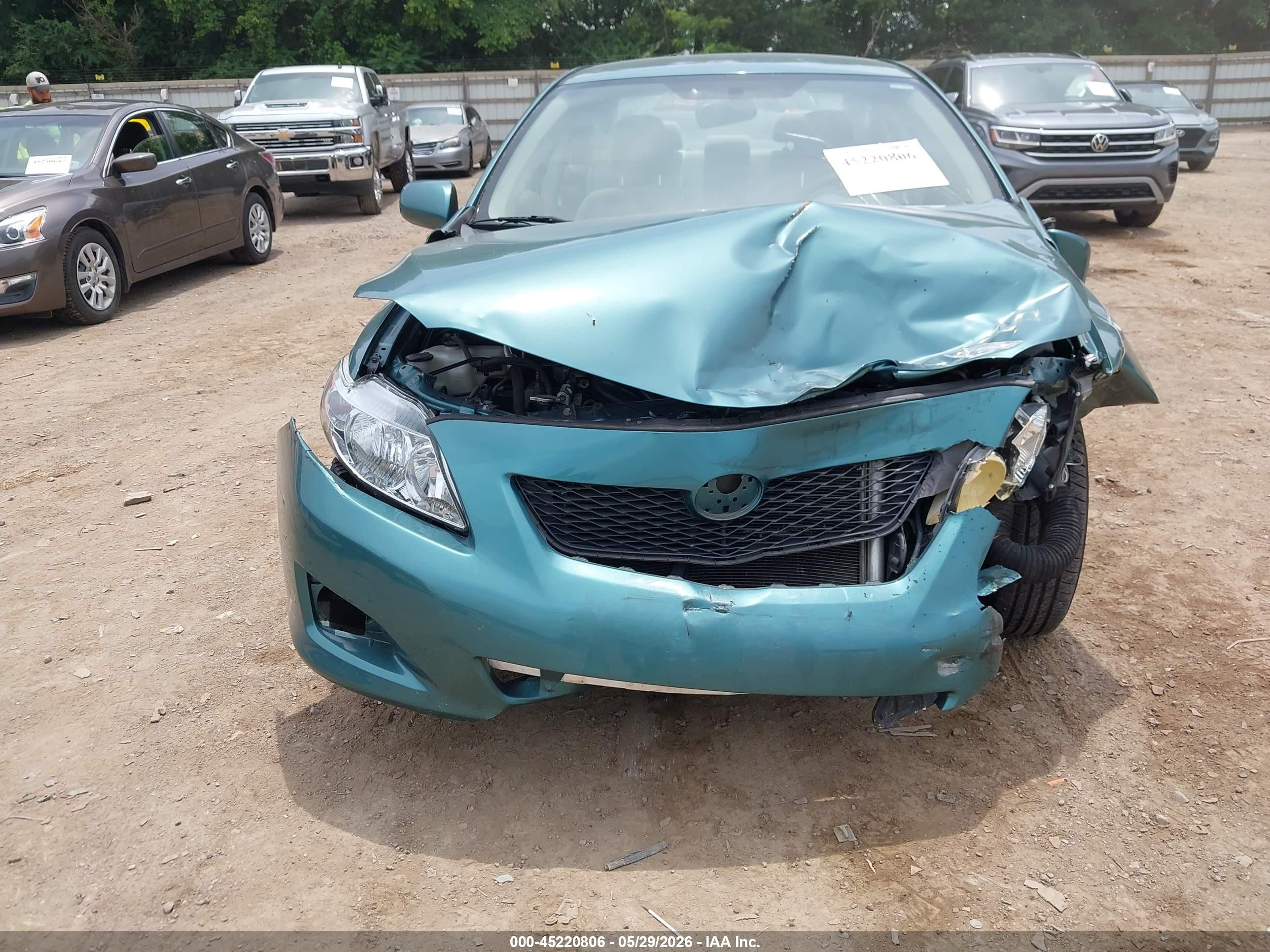 2009 Toyota Corolla Le Blue vin: JTDBL40E89J049246