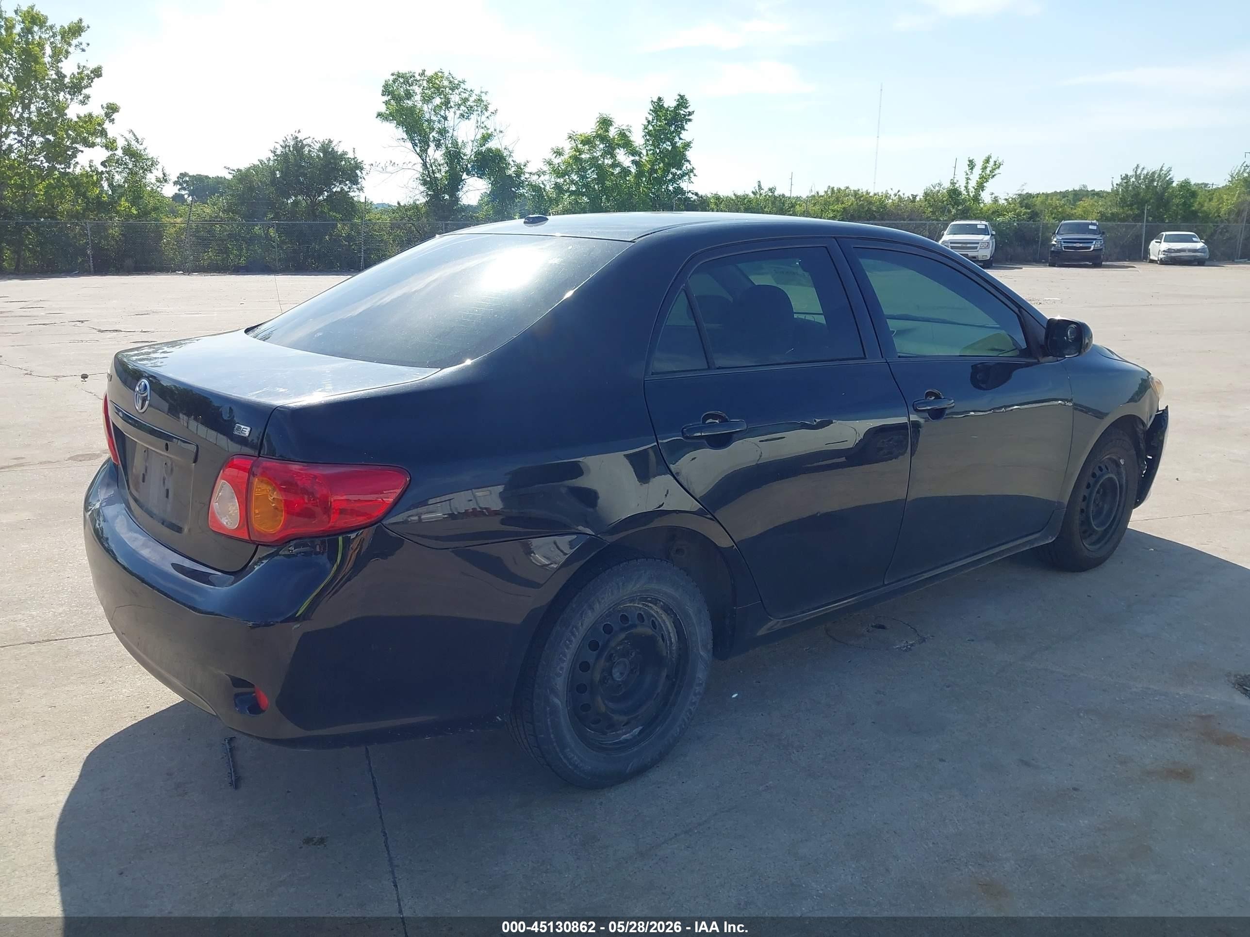 2009 Toyota Corolla Le/xle Черный vin: JTDBL40E999041996