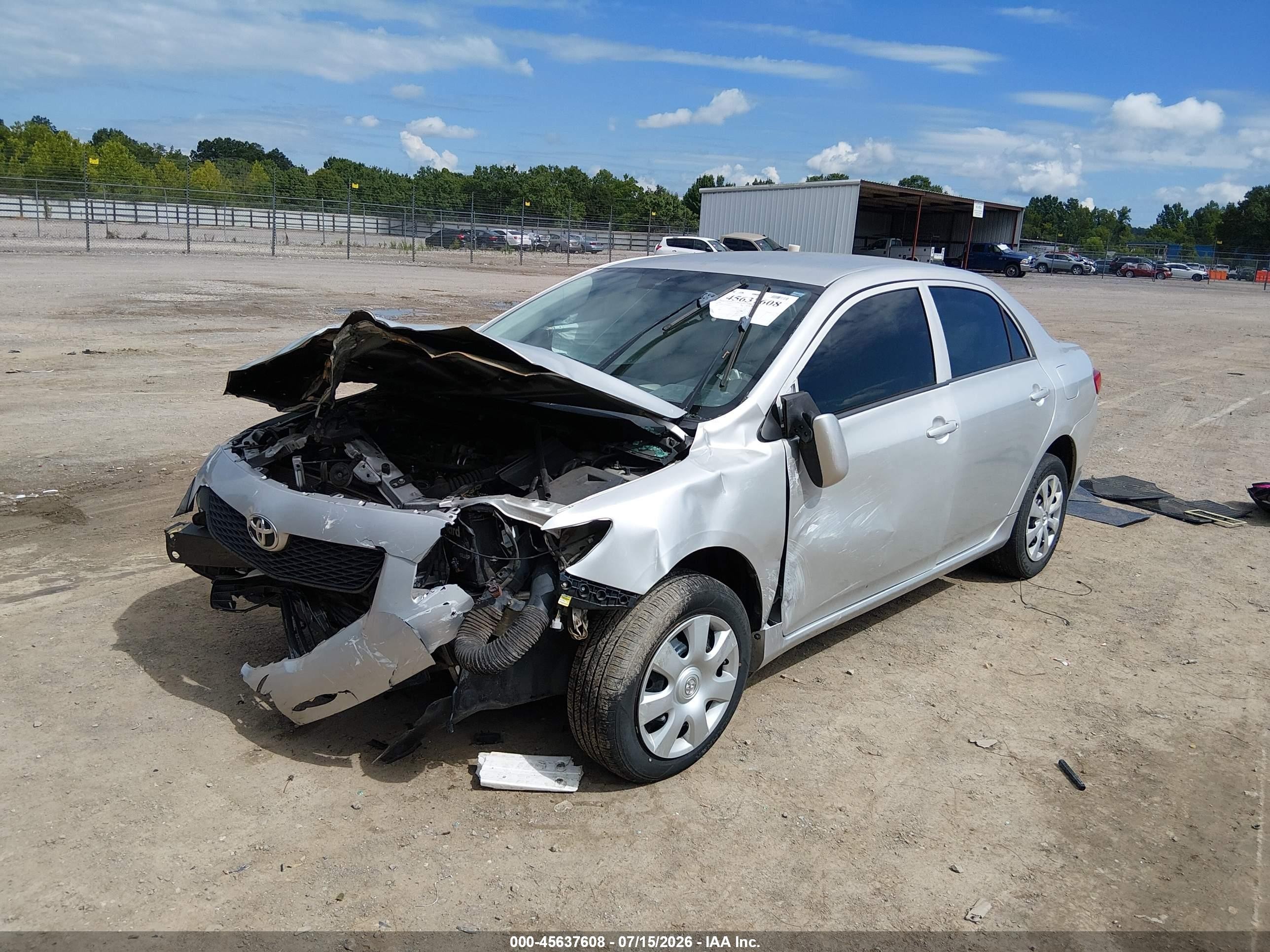 2009 Toyota Corolla Le Silver vin: JTDBL40E999060872