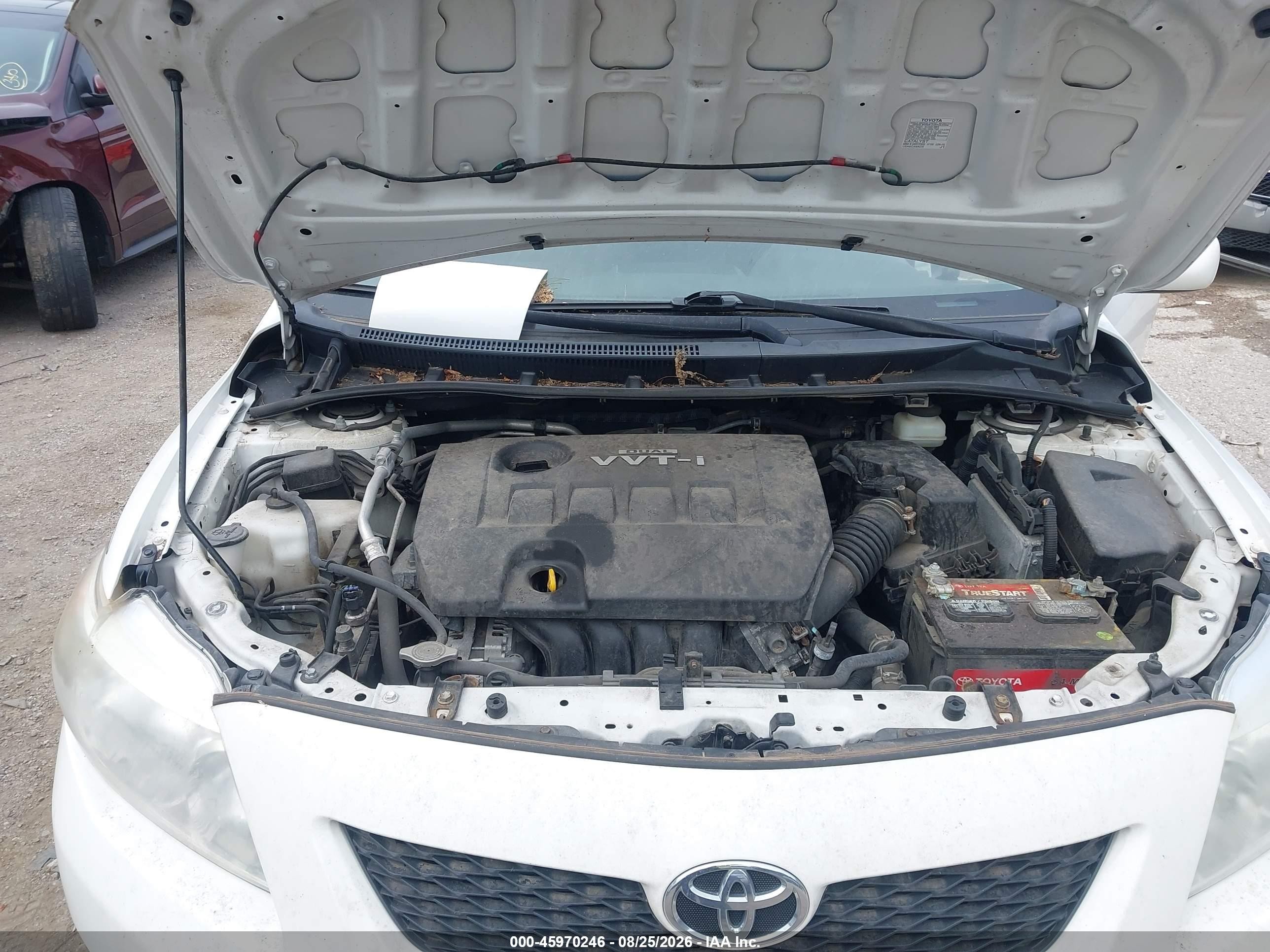 2009 Toyota Corolla Le Белый vin: JTDBL40E99J016157