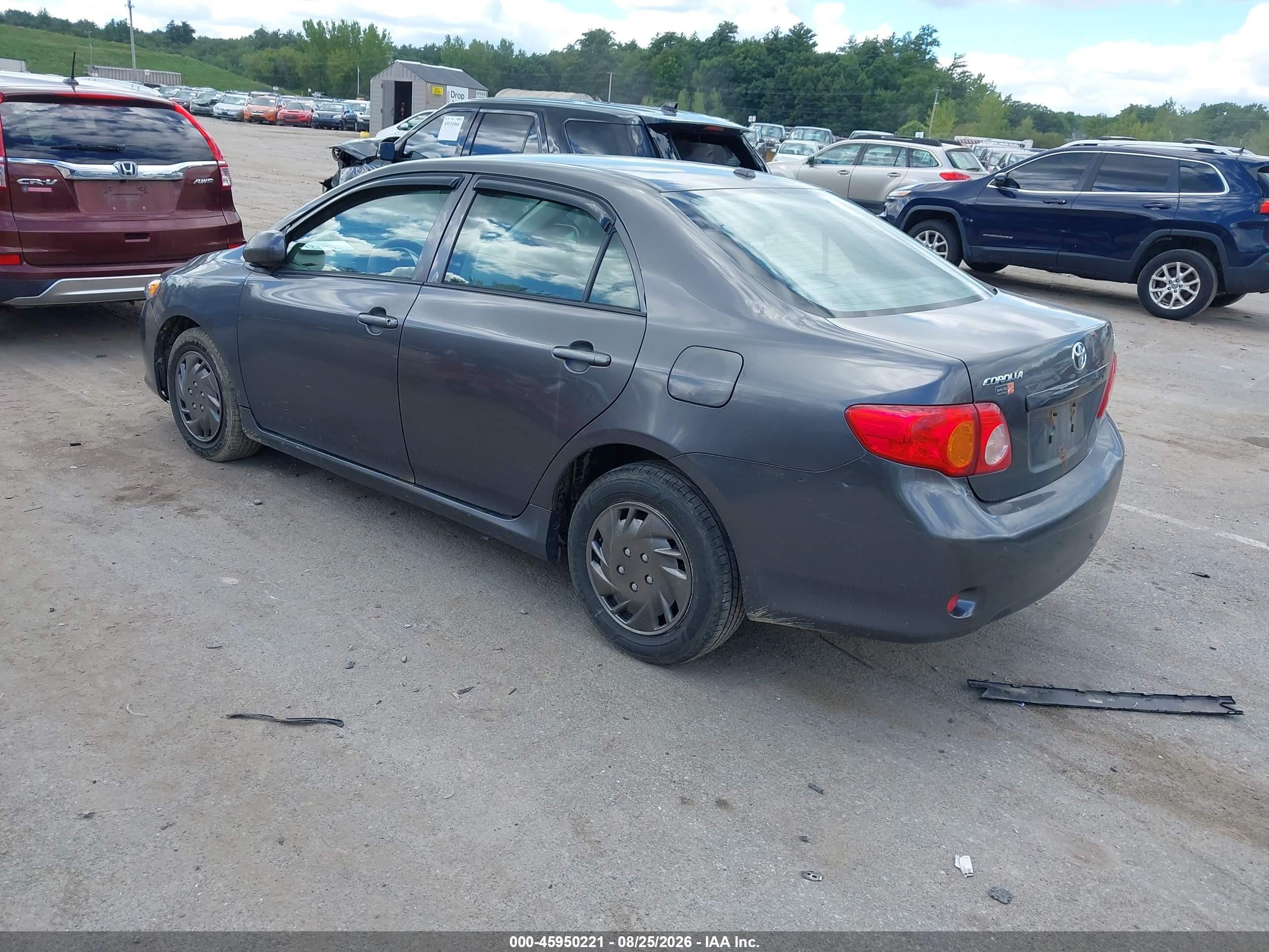 2009 Toyota Corolla Le Серый vin: JTDBL40E99J025358