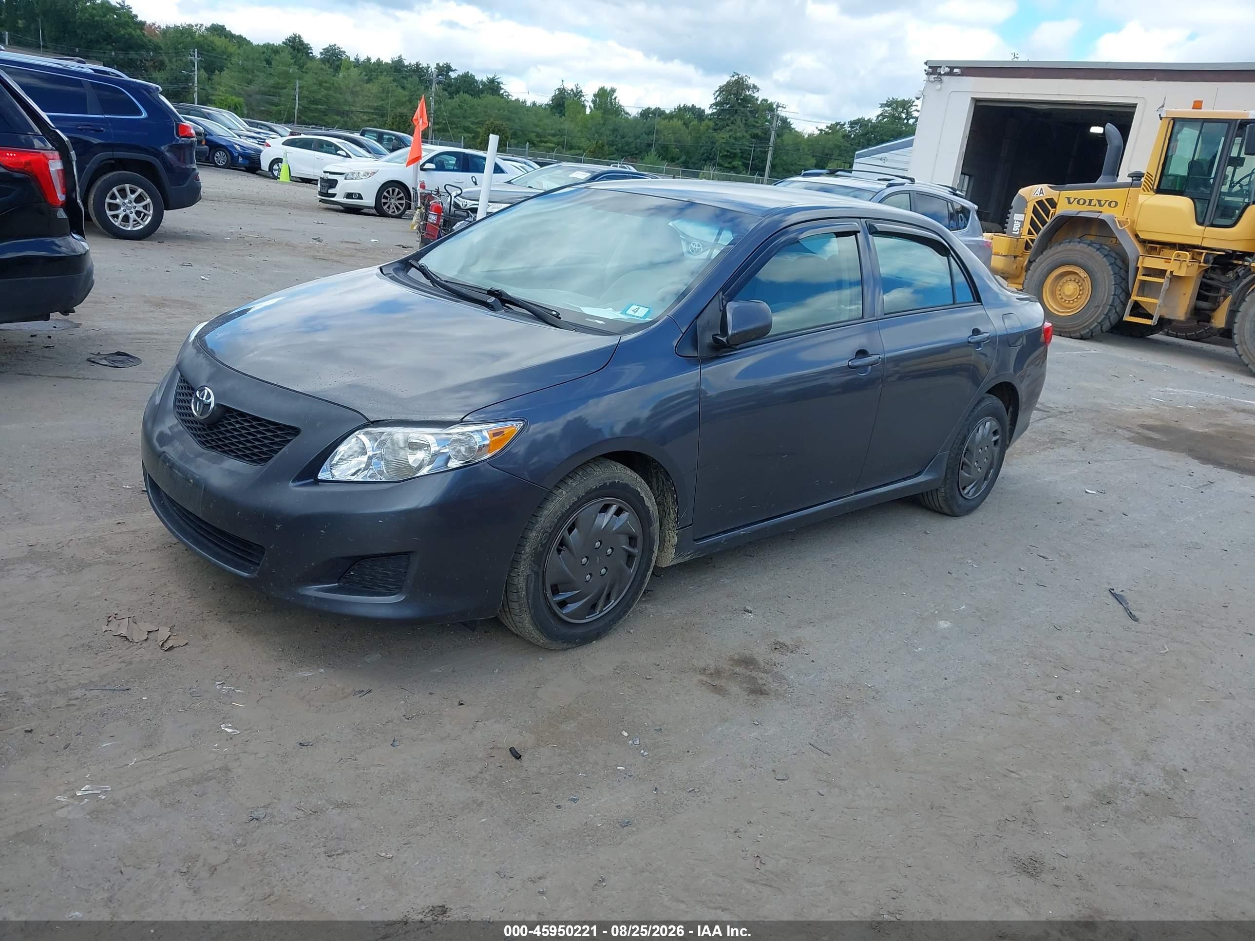 2009 Toyota Corolla Le Серый vin: JTDBL40E99J025358