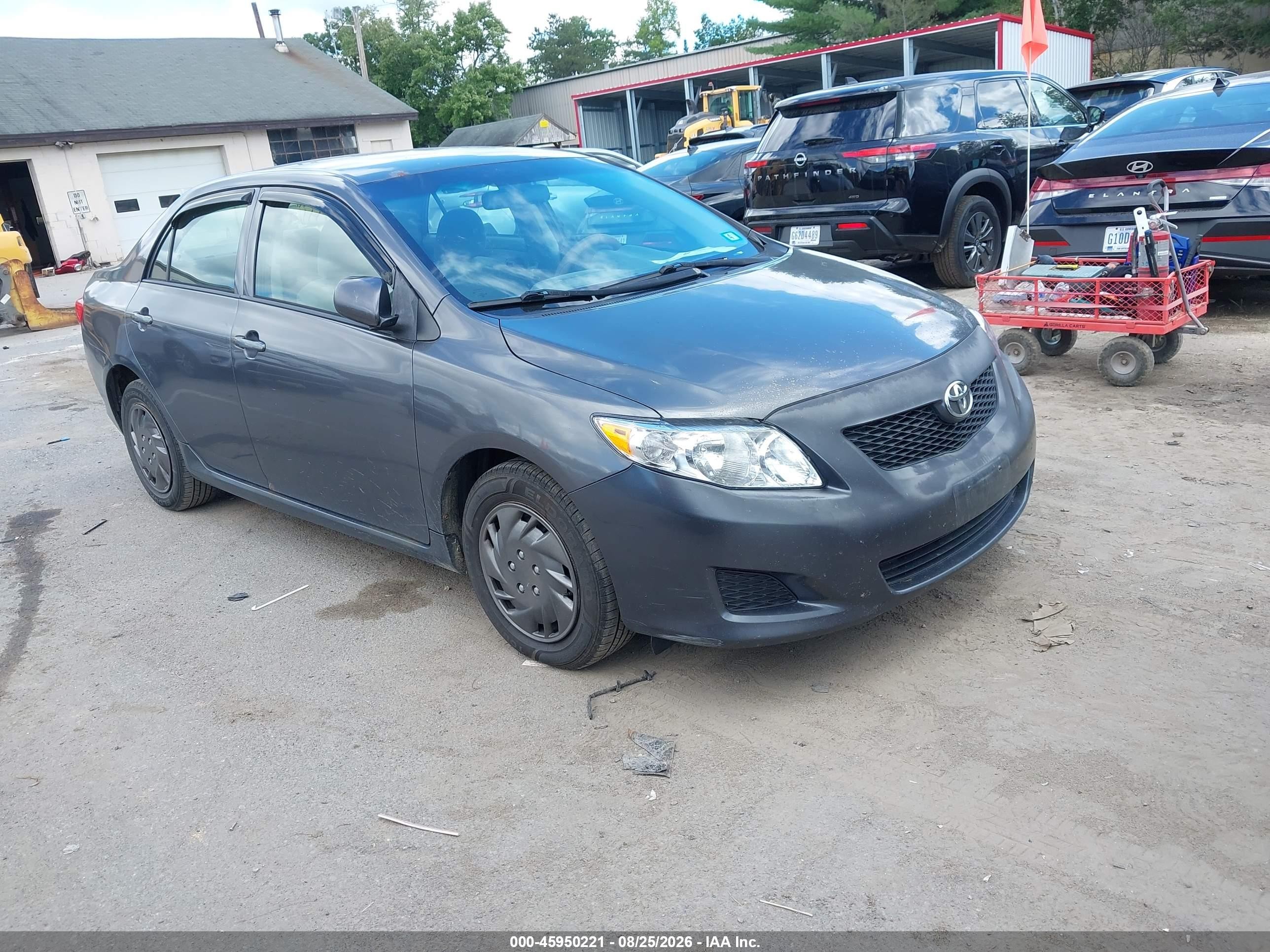 2009 Toyota Corolla Le Gray vin: JTDBL40E99J025358