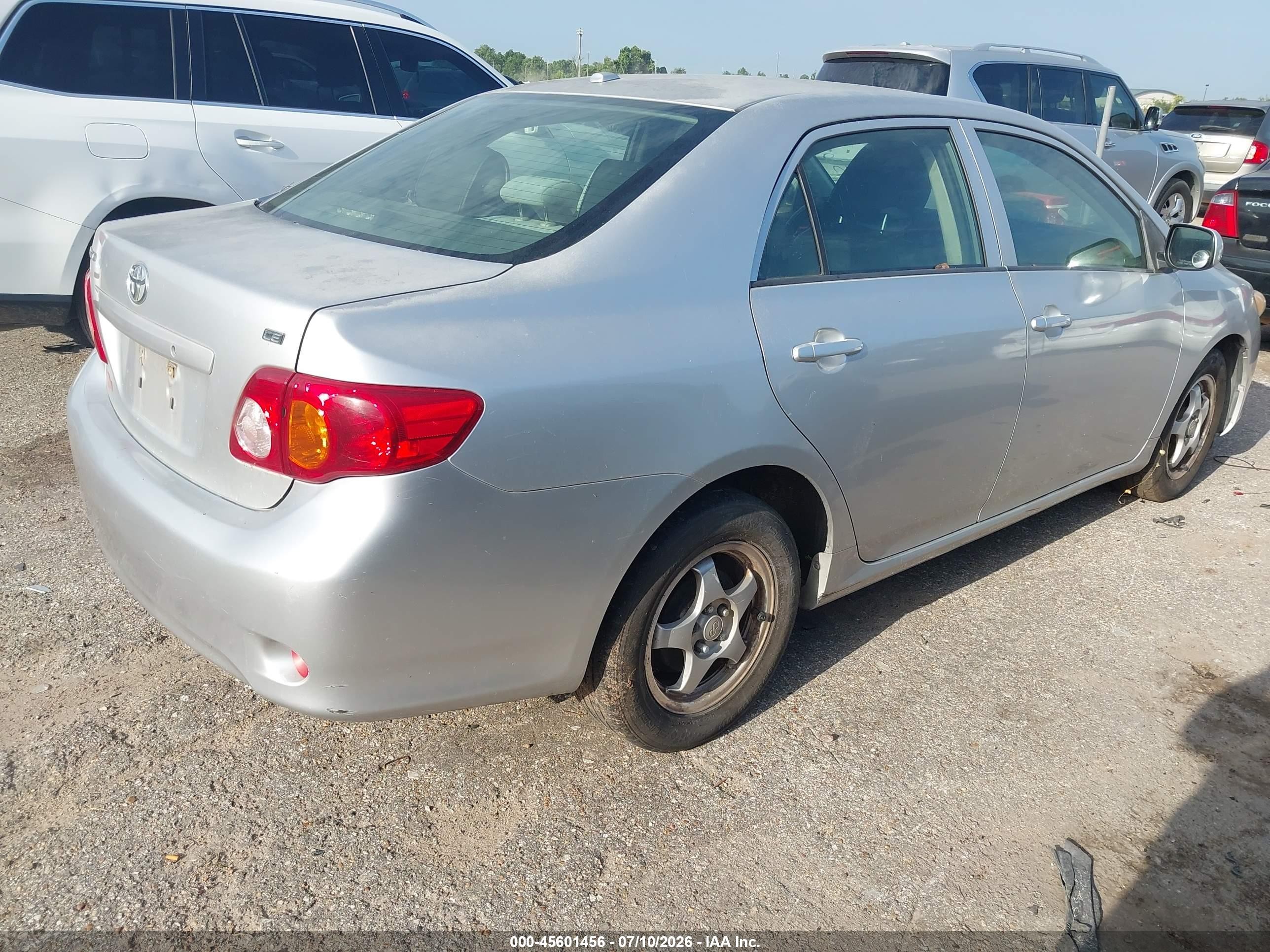 2009 Toyota Corolla Le Silver vin: JTDBL40E99J026378