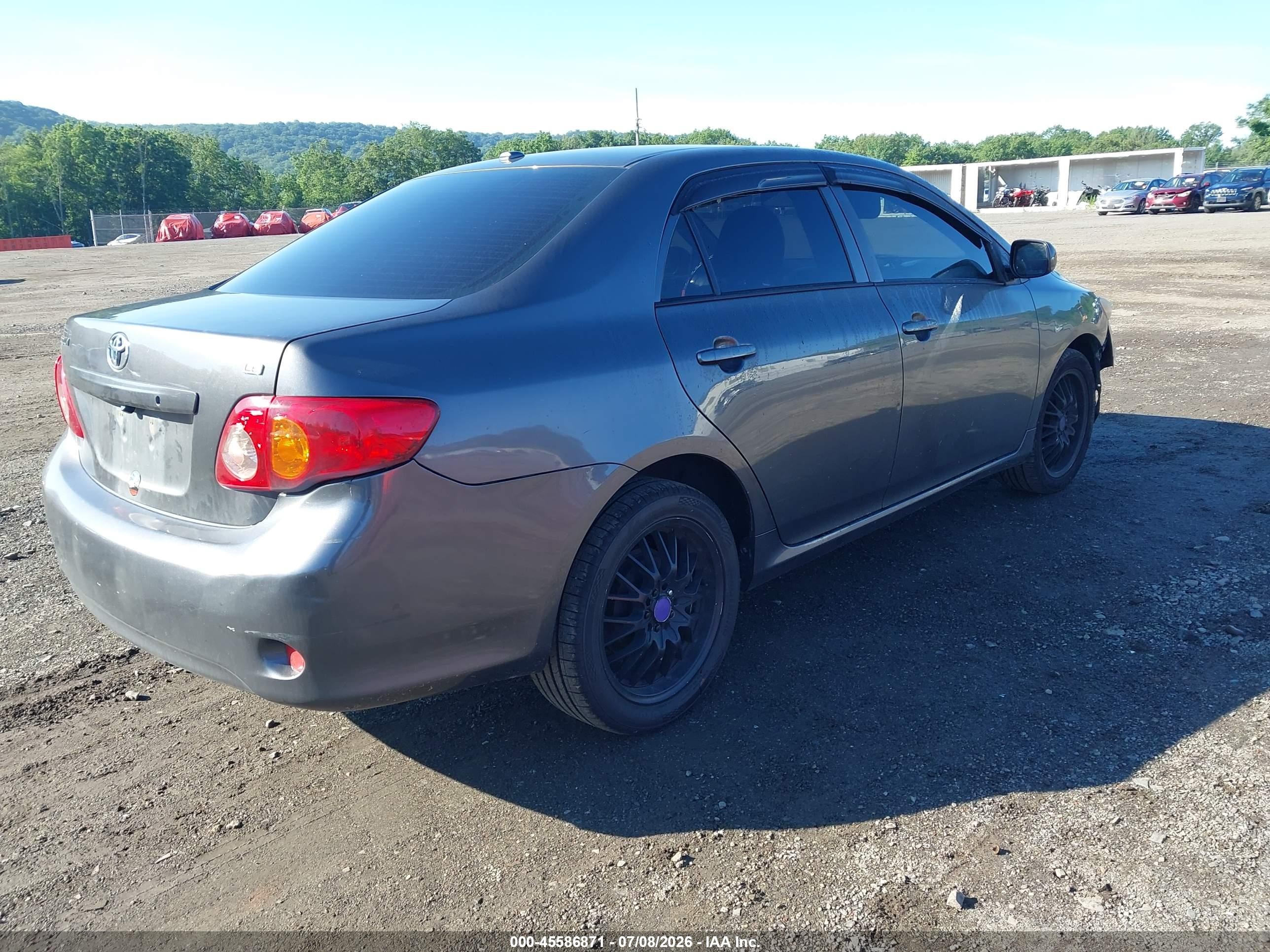 2009 Toyota Corolla Le Gray vin: JTDBL40E99J034349