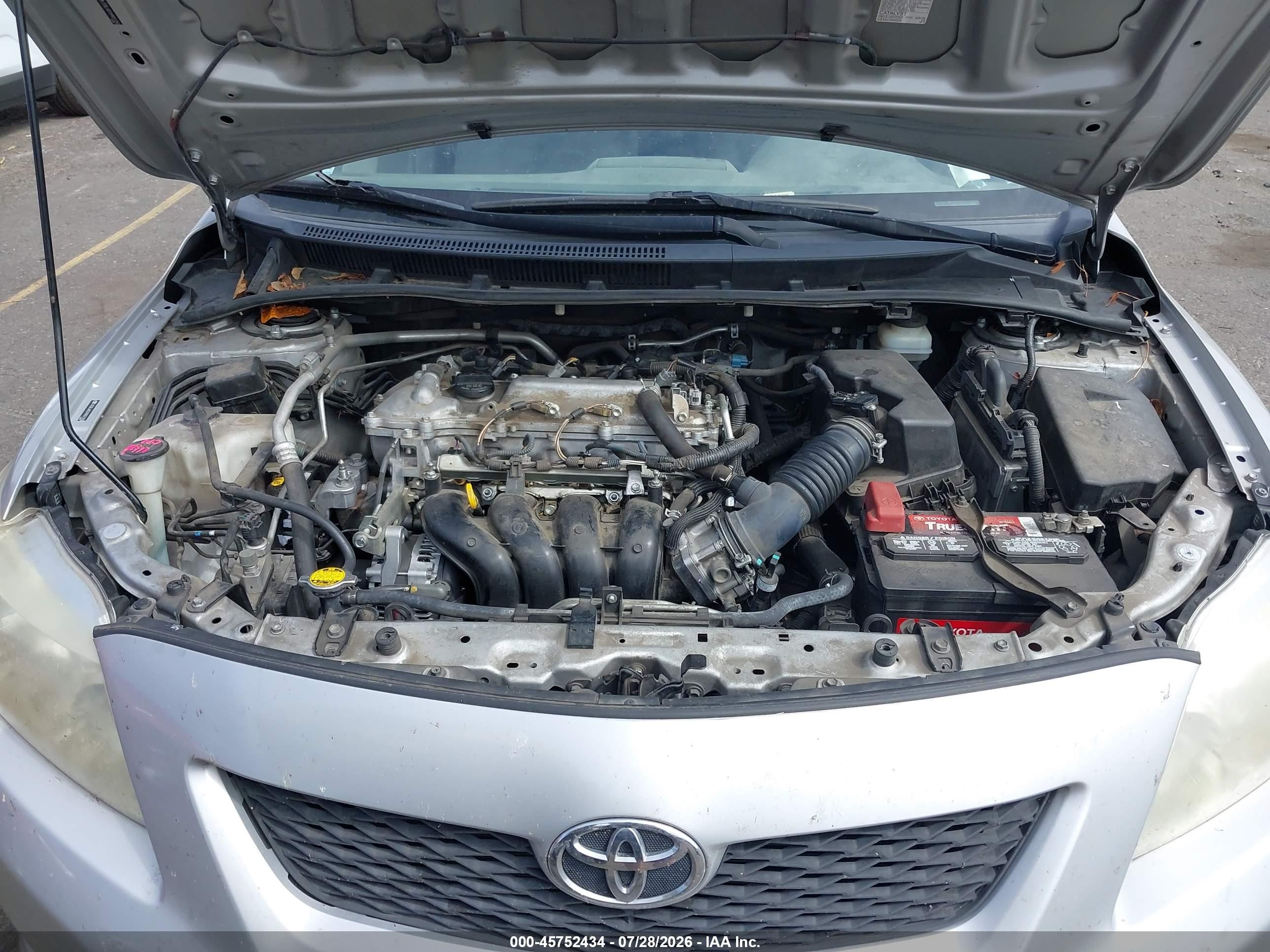 2009 Toyota Corolla Le Серый vin: JTDBL40EX99051050