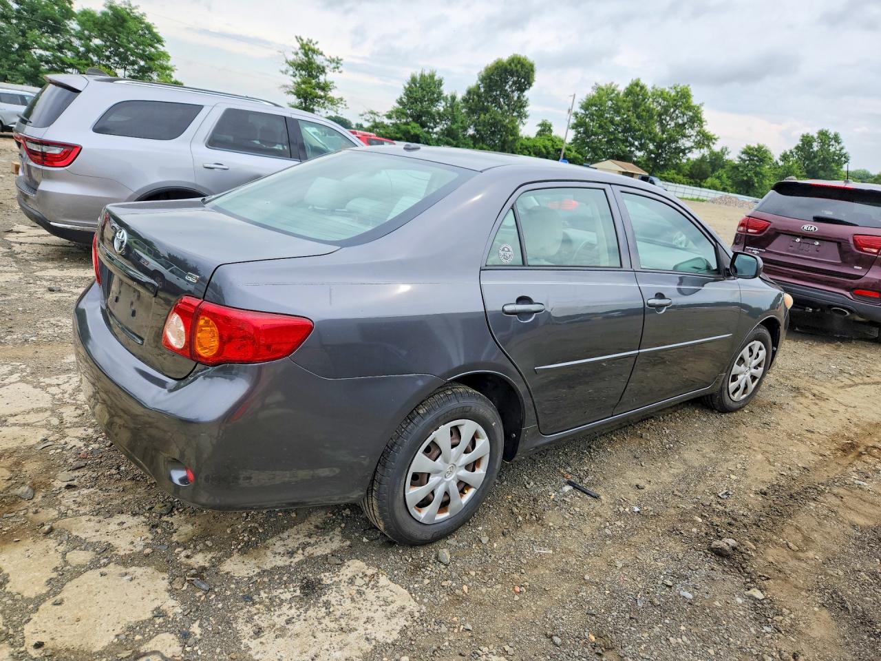 2009 Toyota Corolla Le Серый vin: JTDBL40EX99081746