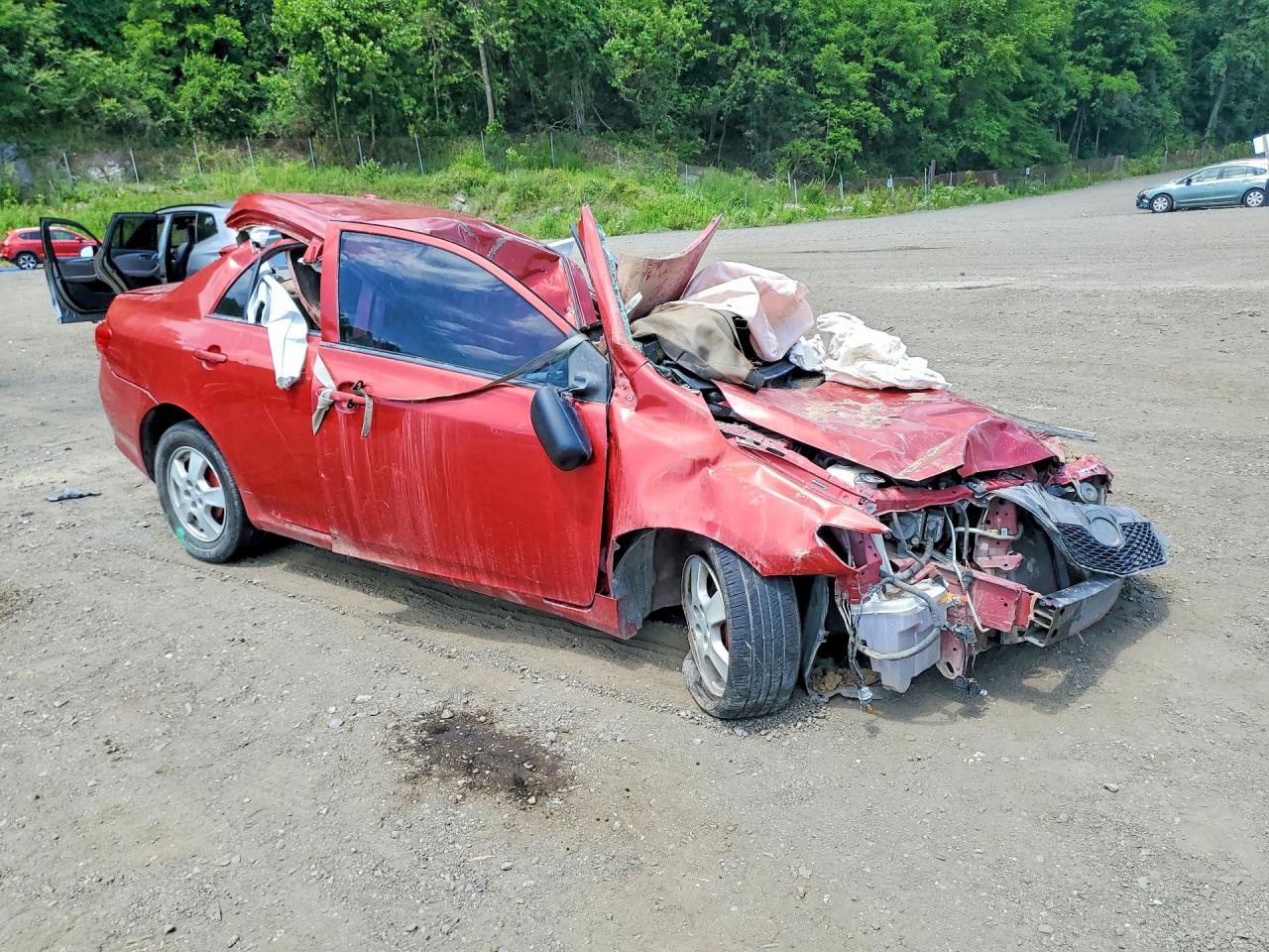 2009 Toyota Corolla Base Red vin: JTDBL40EX9J000226