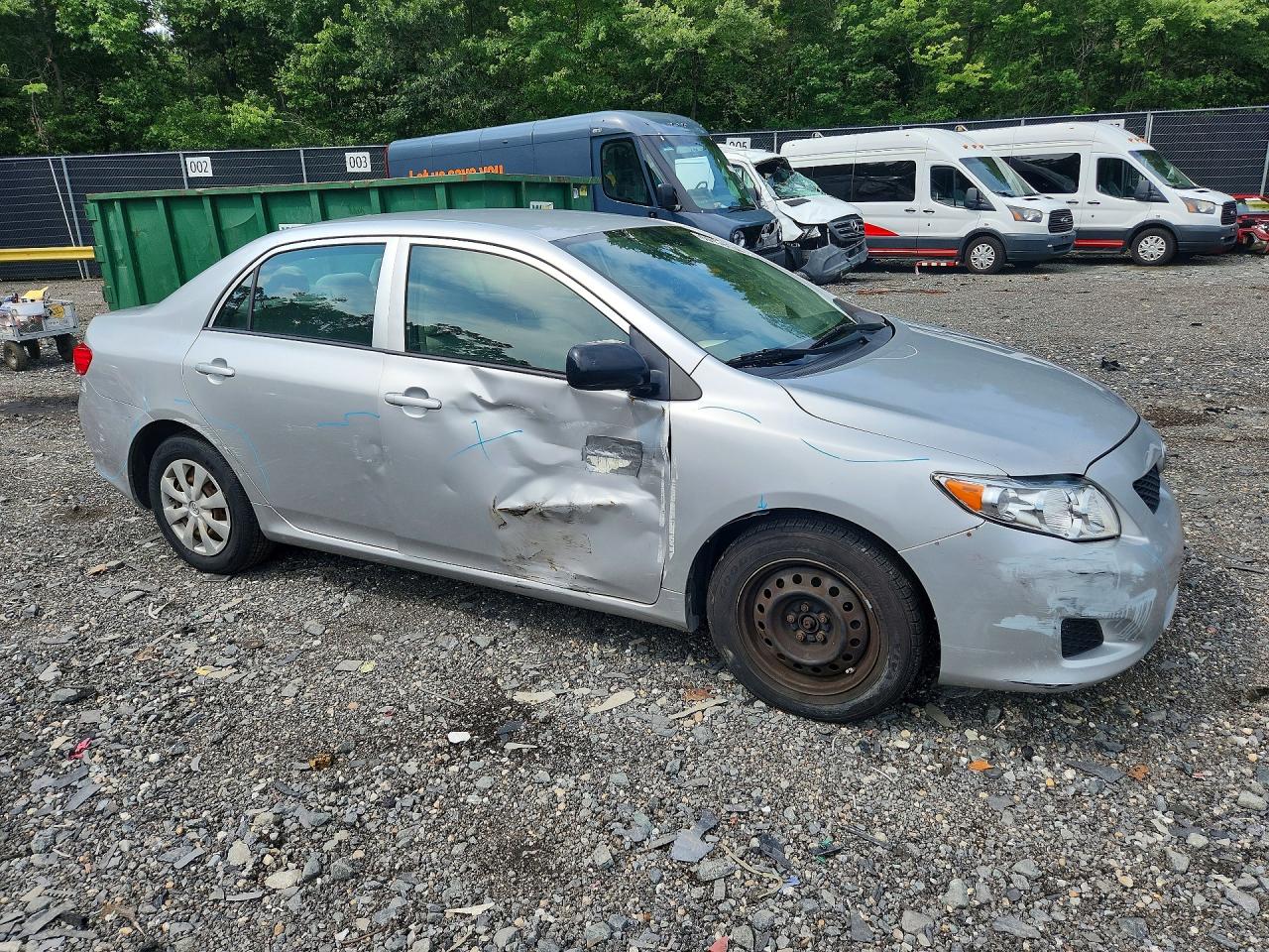 2009 Toyota Corolla Le Silver vin: JTDBL40EX9J022162