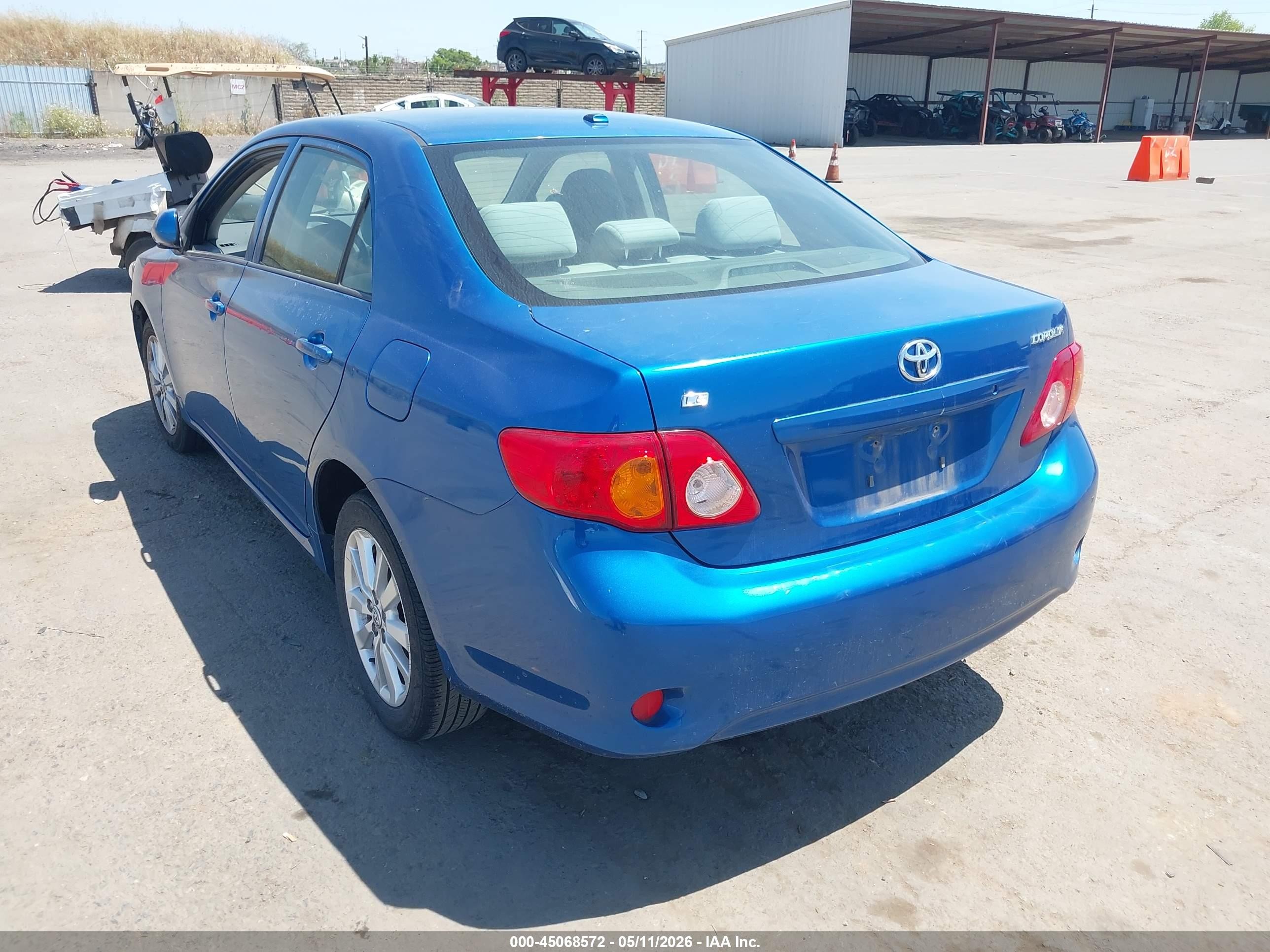 2009 Toyota Corolla Le Blue vin: JTDBL40EX9J049328