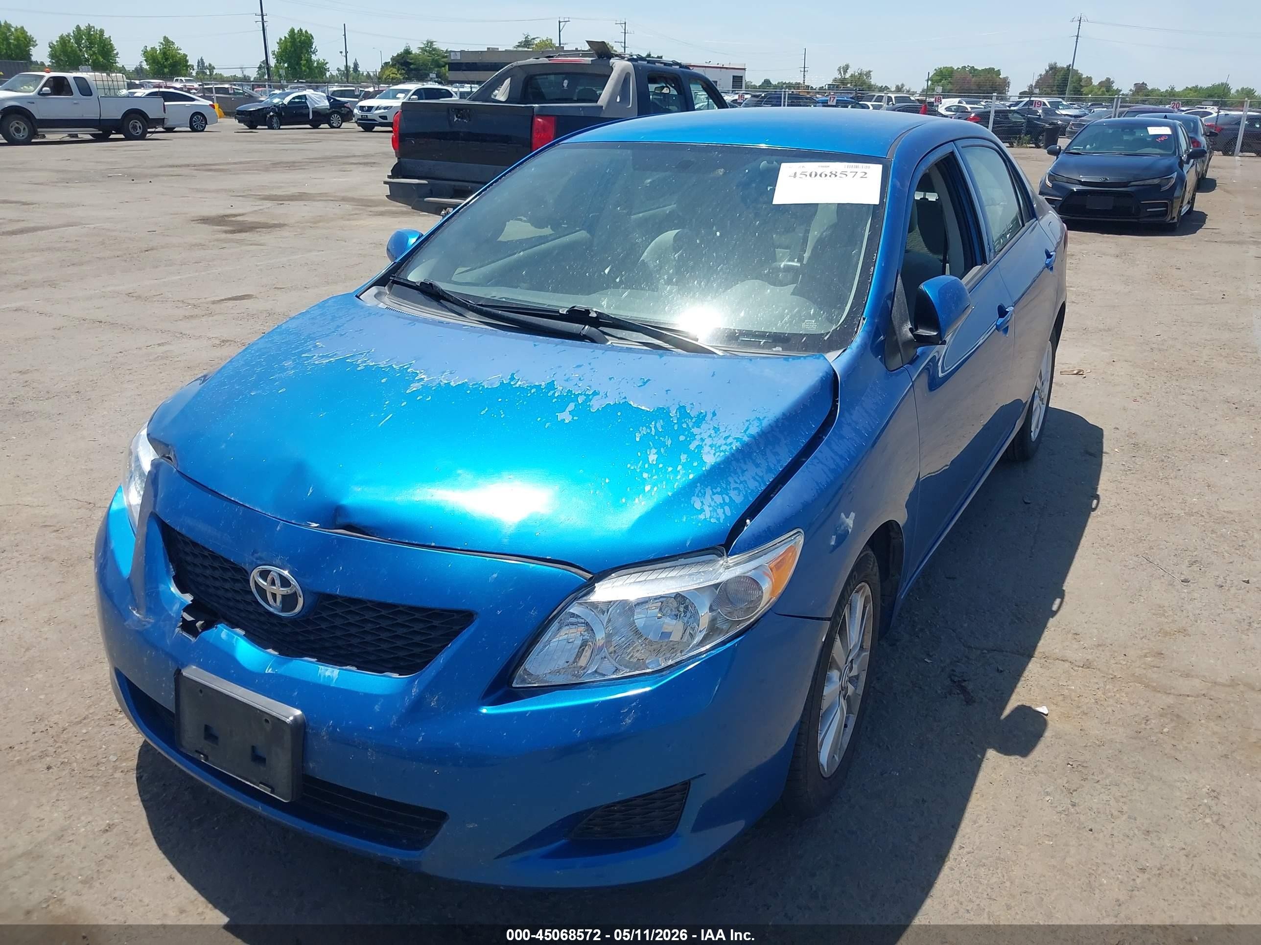 2009 Toyota Corolla Le Blue vin: JTDBL40EX9J049328