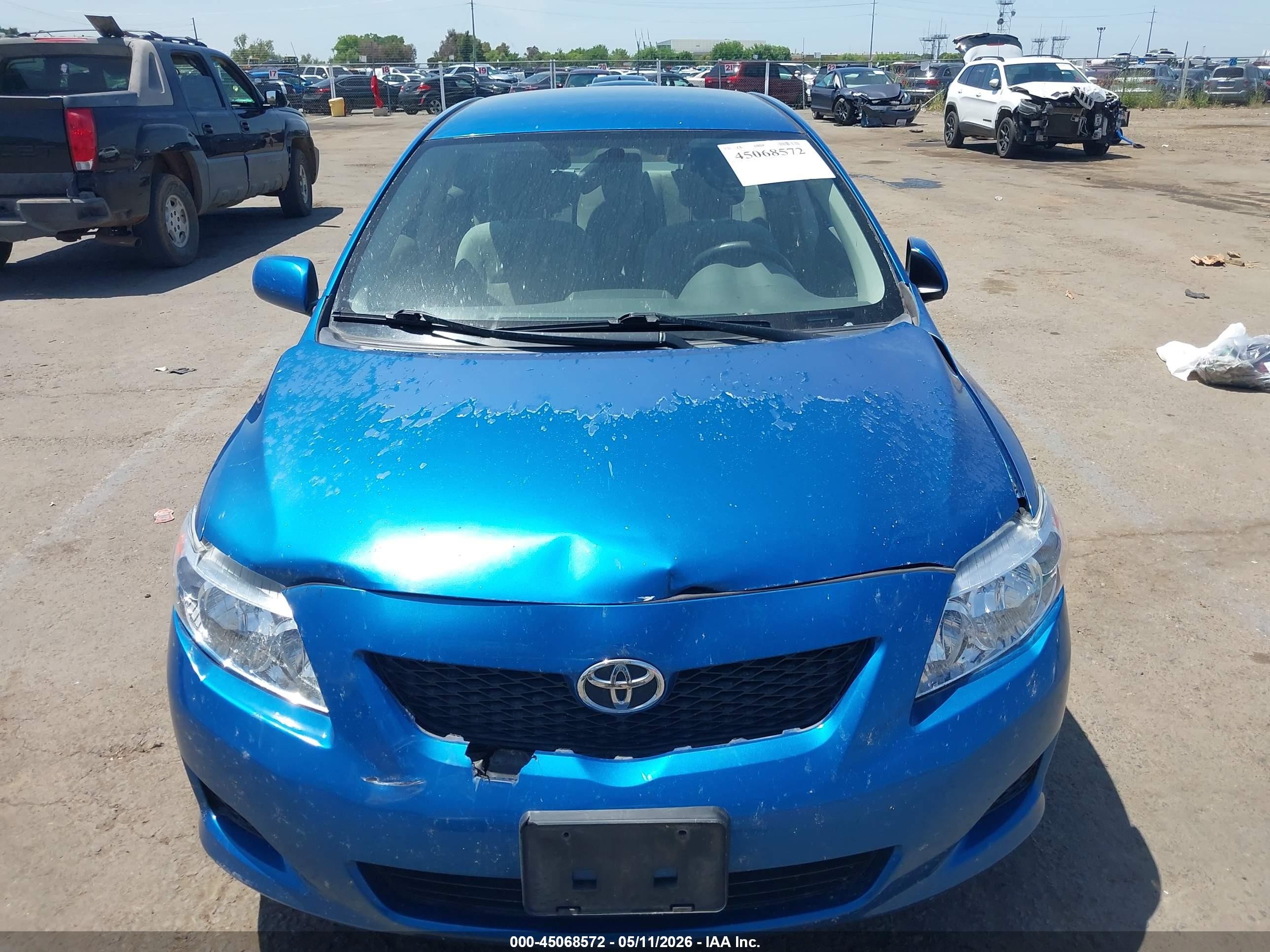 2009 Toyota Corolla Le Blue vin: JTDBL40EX9J049328