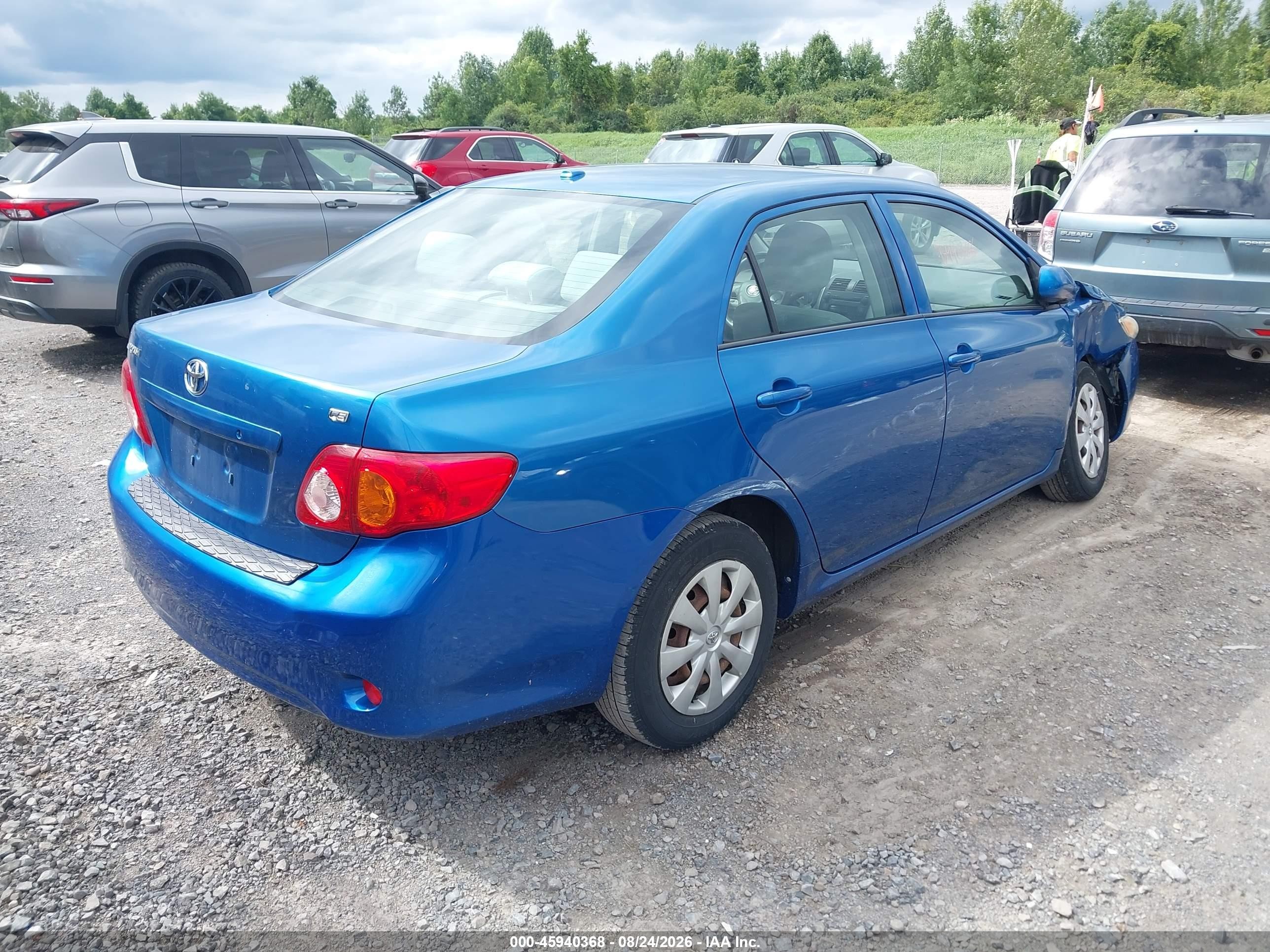 2009 Toyota Corolla Le Blue vin: JTDBL40EX9J049460
