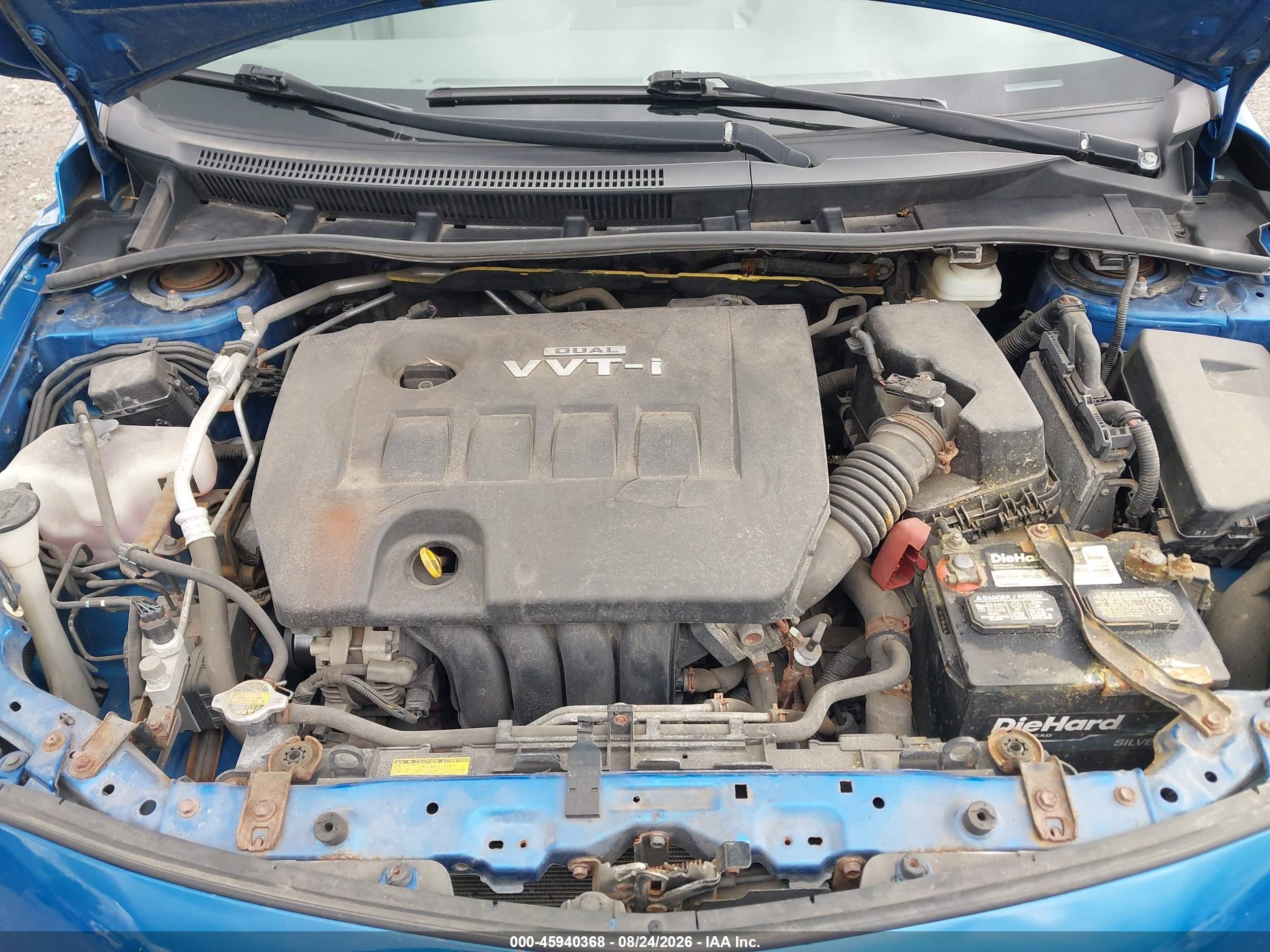 2009 Toyota Corolla Le Blue vin: JTDBL40EX9J049460