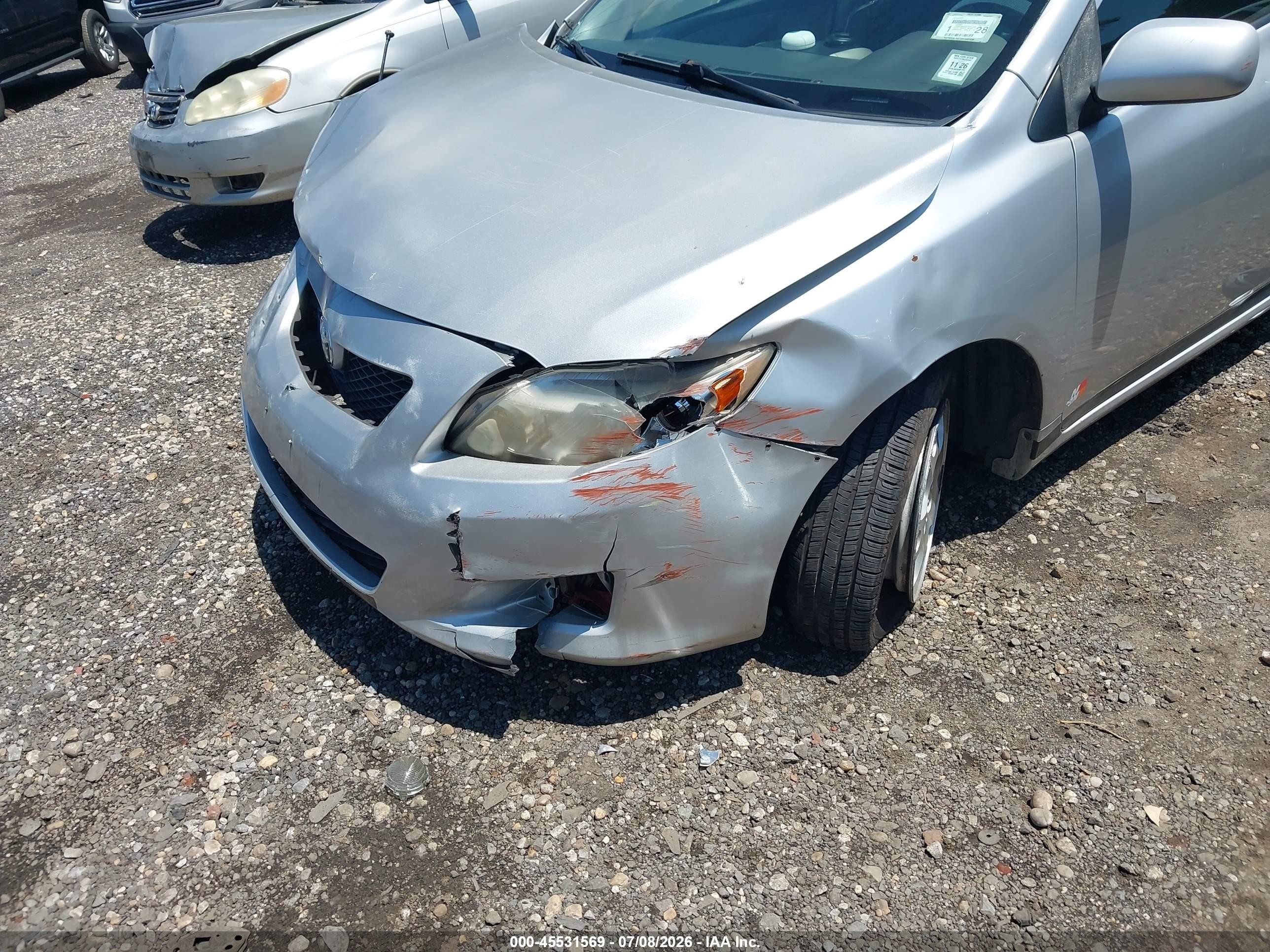 2009 Toyota Corolla Le Silver vin: JTDBL40EX9J051192
