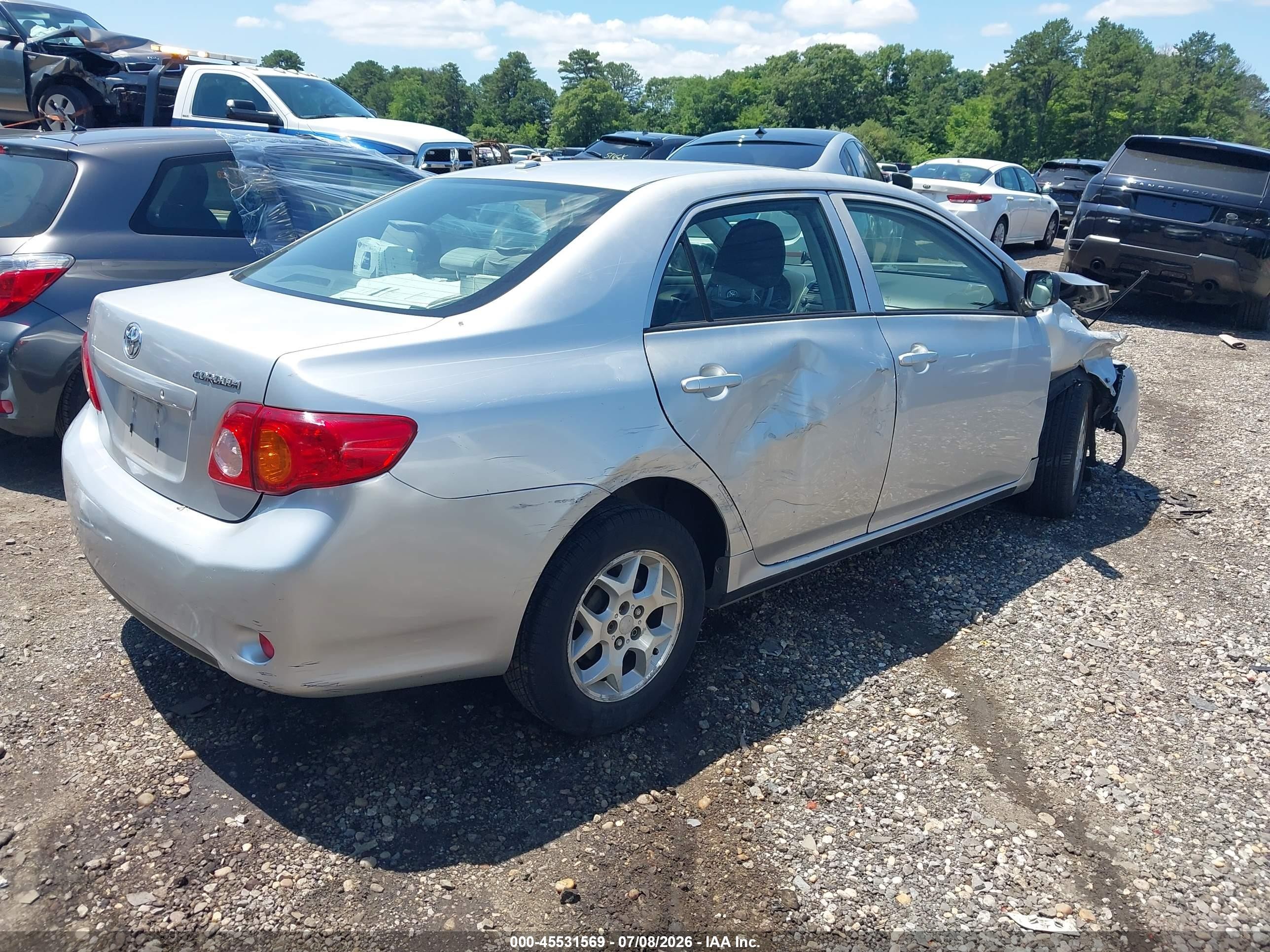 2009 Toyota Corolla Le Silver vin: JTDBL40EX9J051192