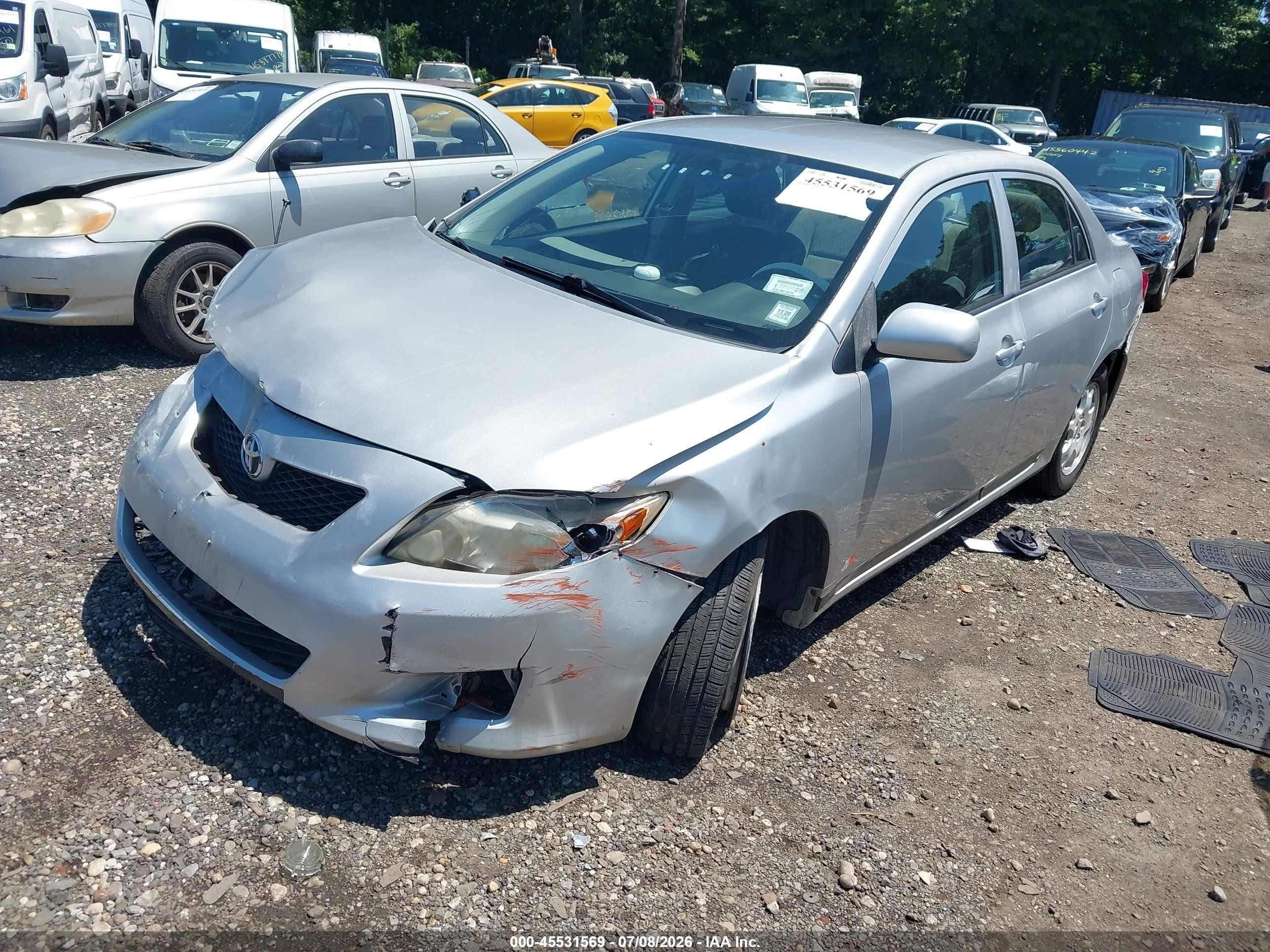 2009 Toyota Corolla Le Silver vin: JTDBL40EX9J051192