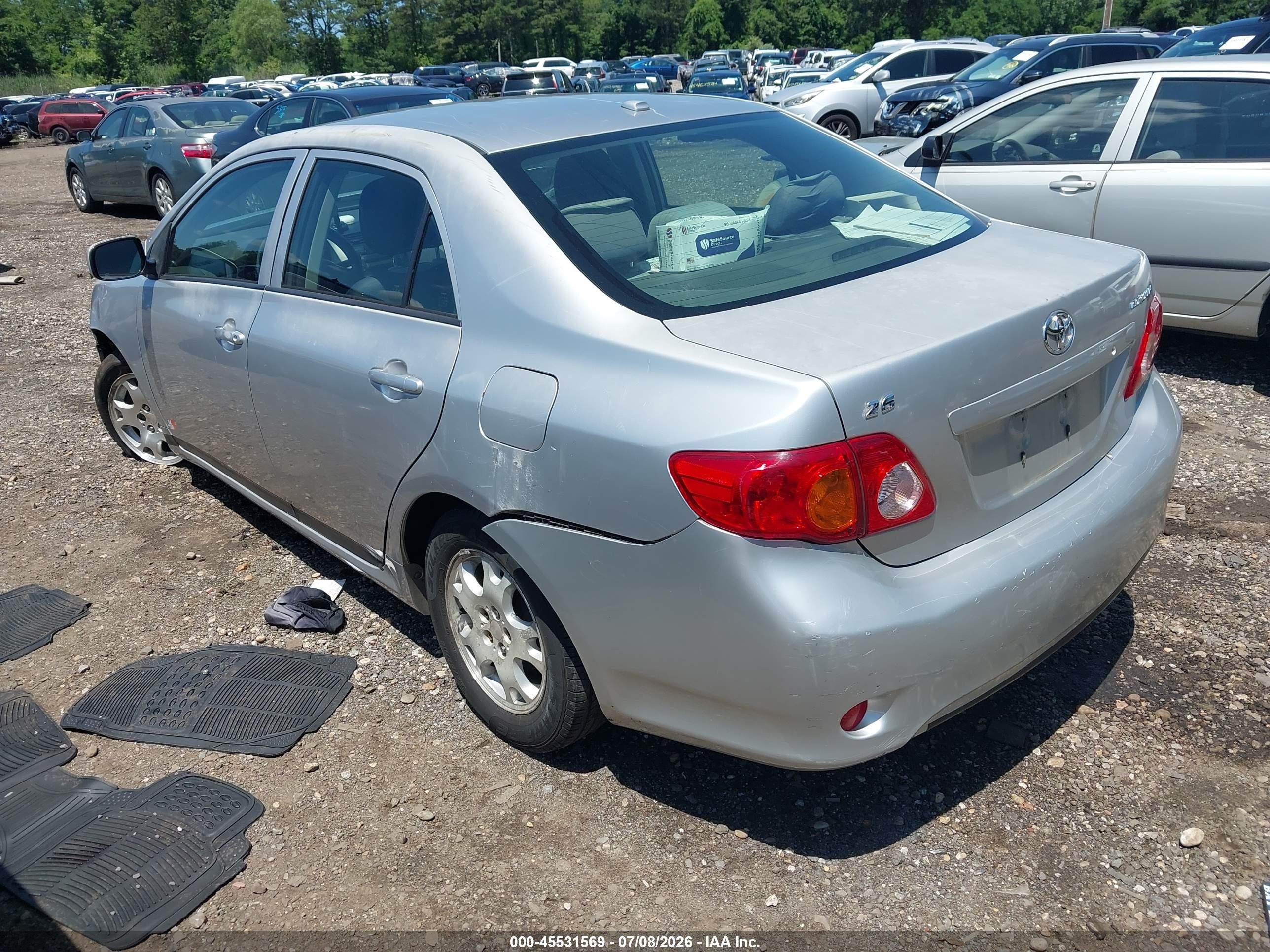2009 Toyota Corolla Le Silver vin: JTDBL40EX9J051192