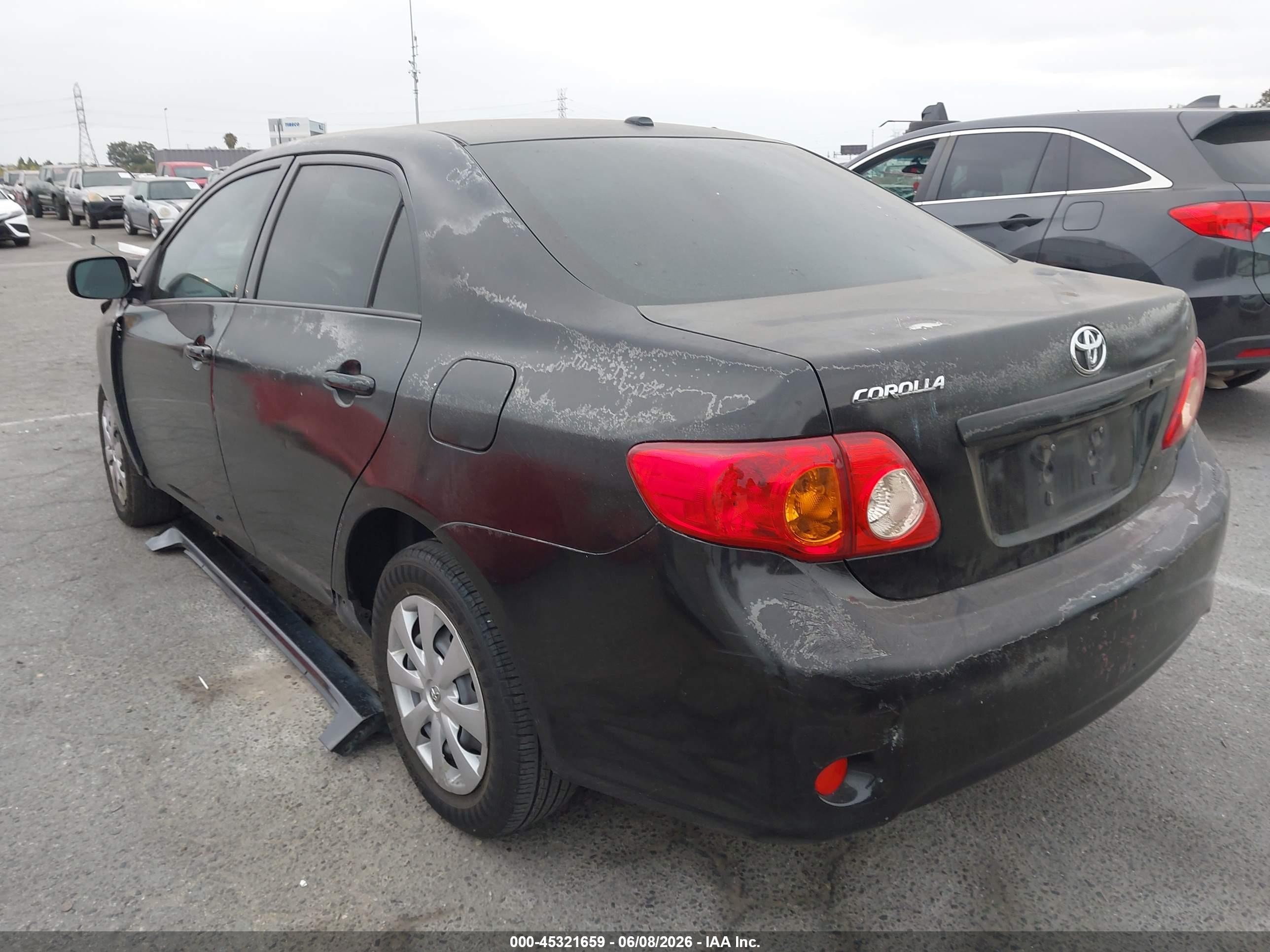 2009 Toyota Corolla Black vin: JTDBL40EX9J054027