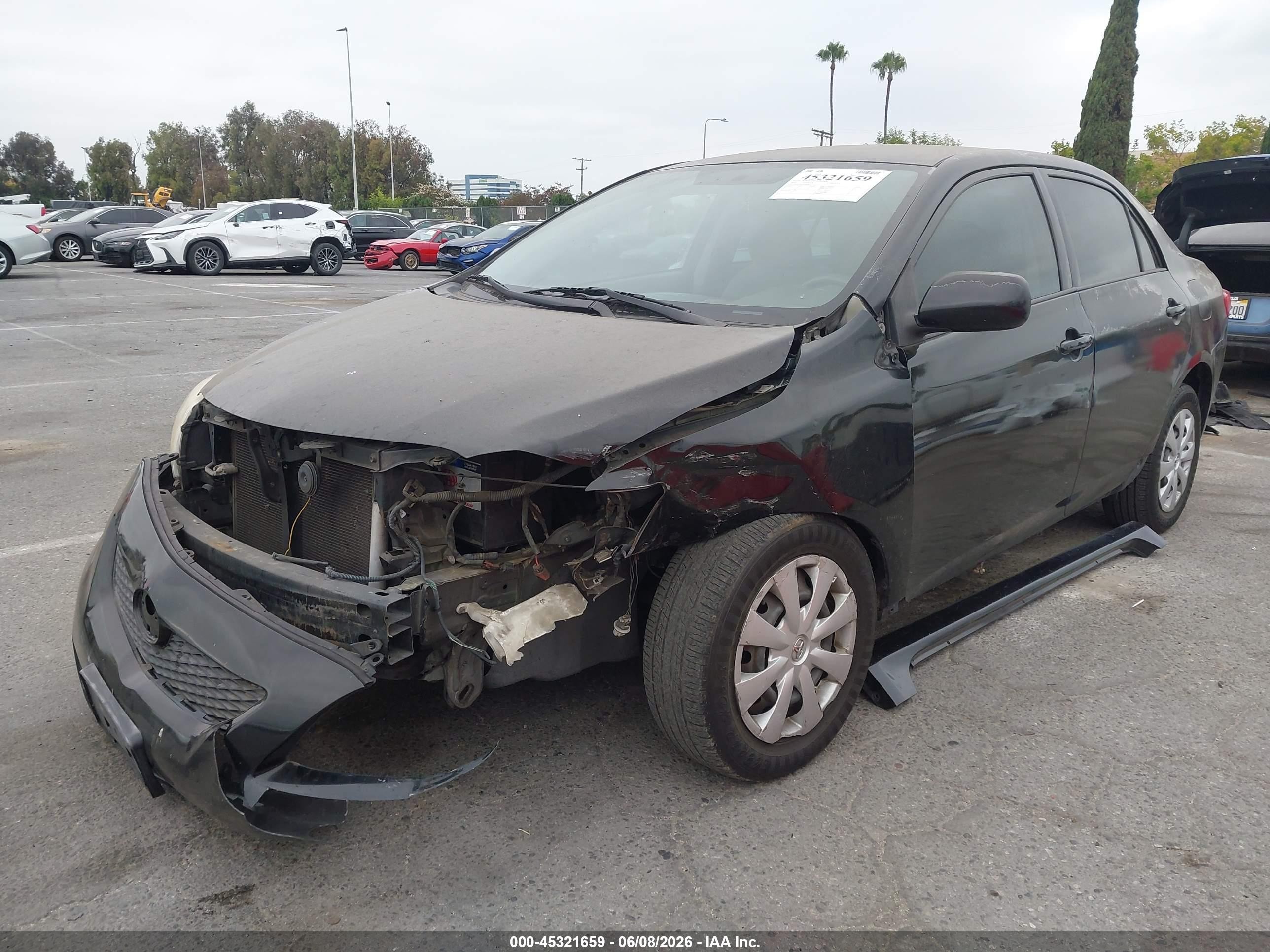 2009 Toyota Corolla Black vin: JTDBL40EX9J054027