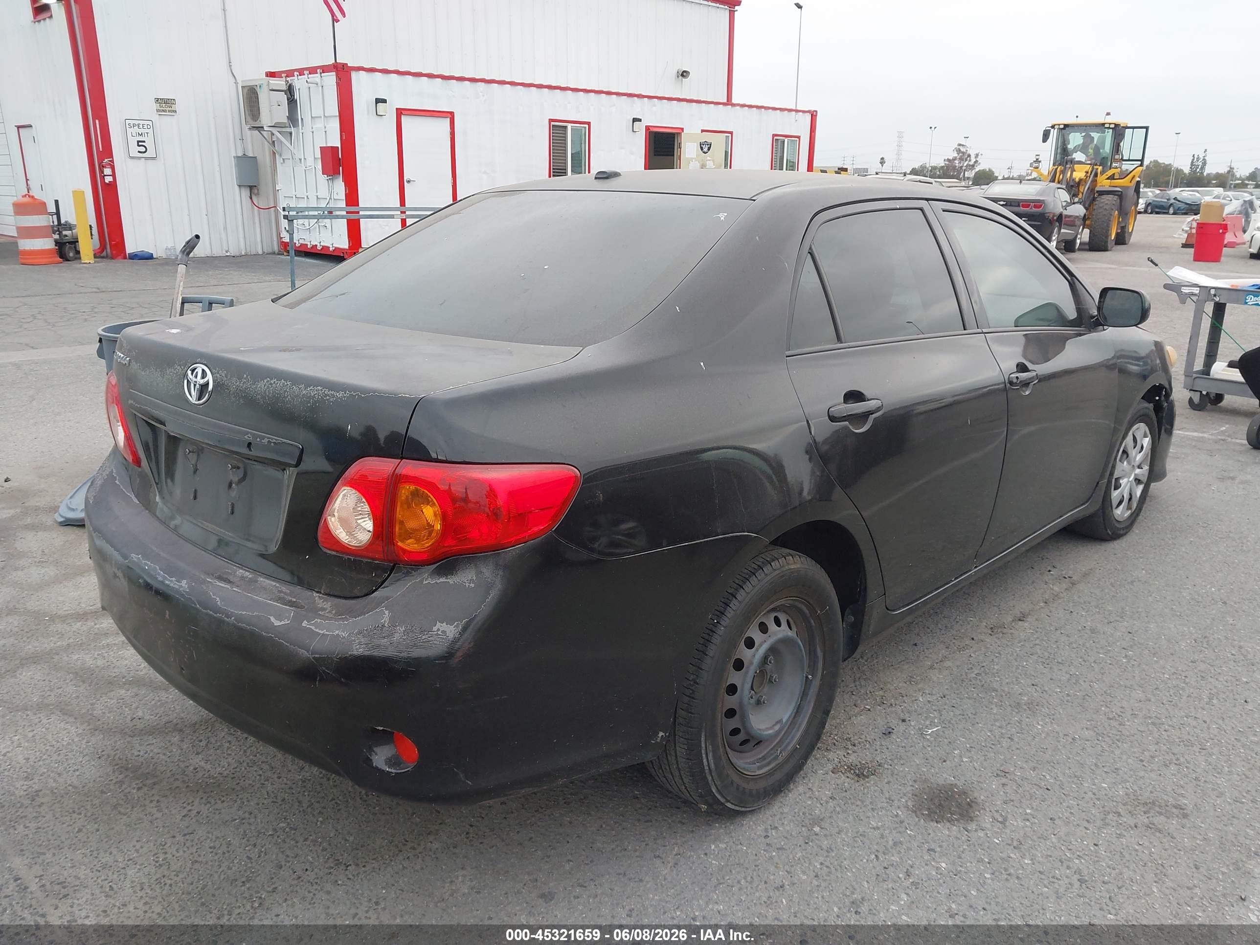 2009 Toyota Corolla Black vin: JTDBL40EX9J054027