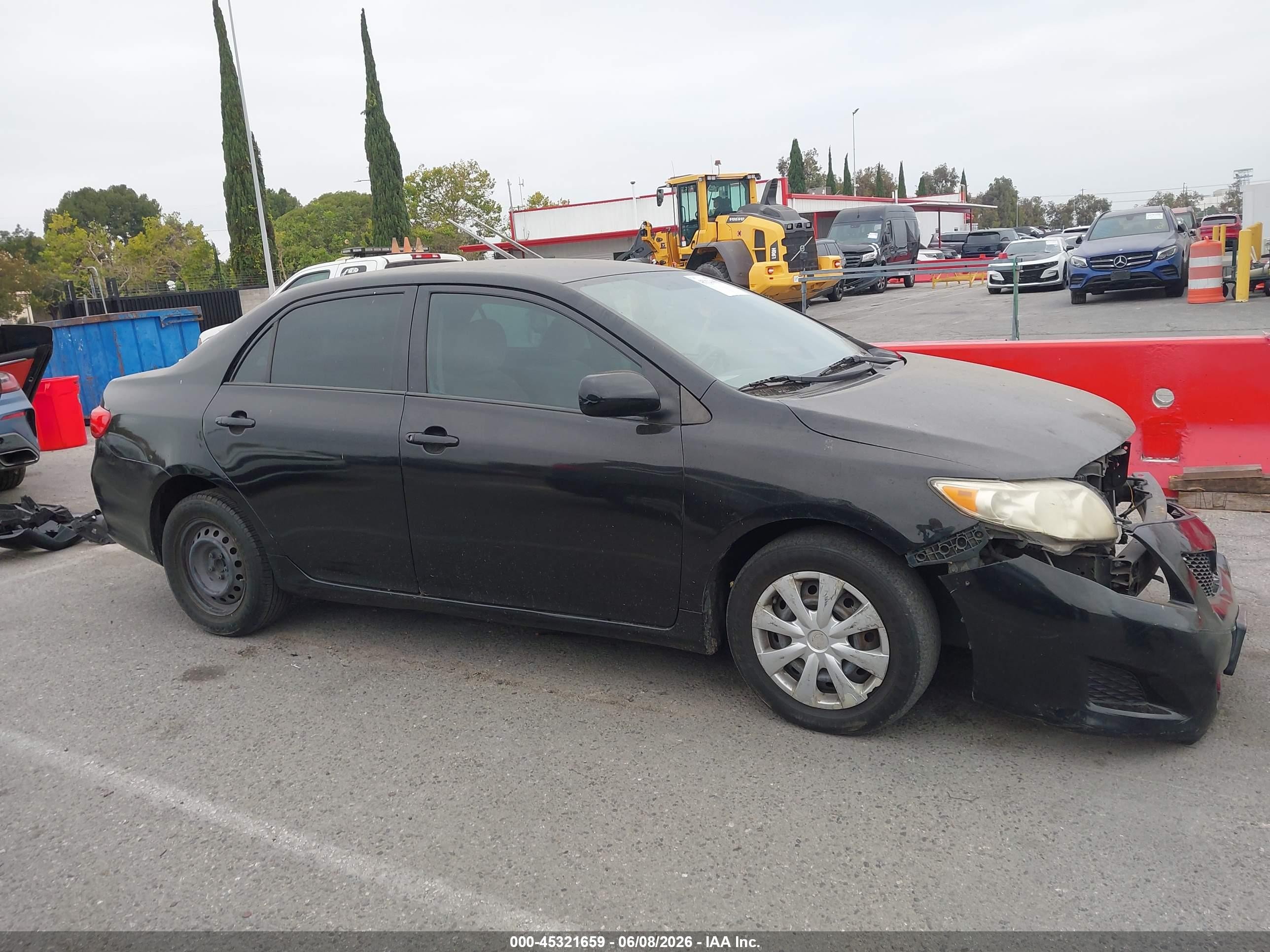 2009 Toyota Corolla Black vin: JTDBL40EX9J054027