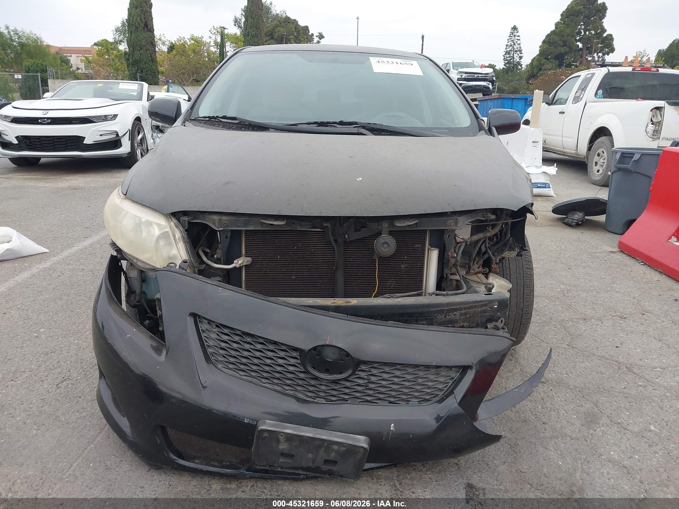 2009 Toyota Corolla Black vin: JTDBL40EX9J054027