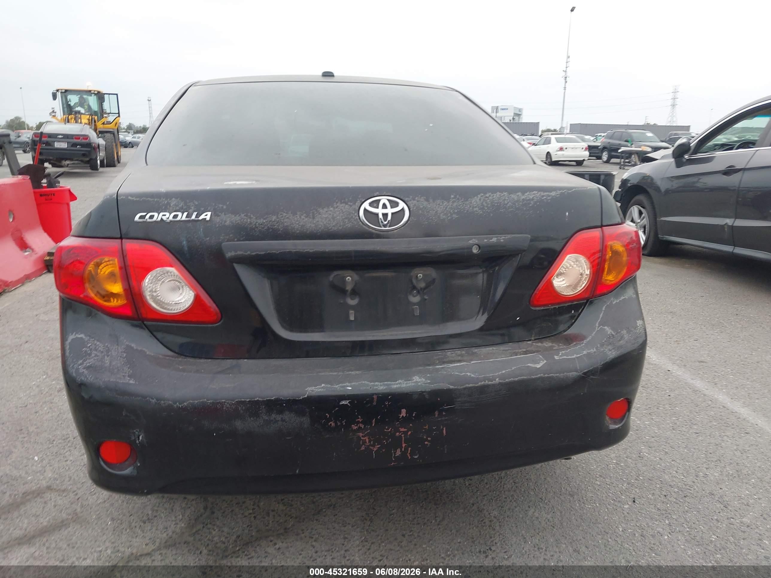 2009 Toyota Corolla Black vin: JTDBL40EX9J054027