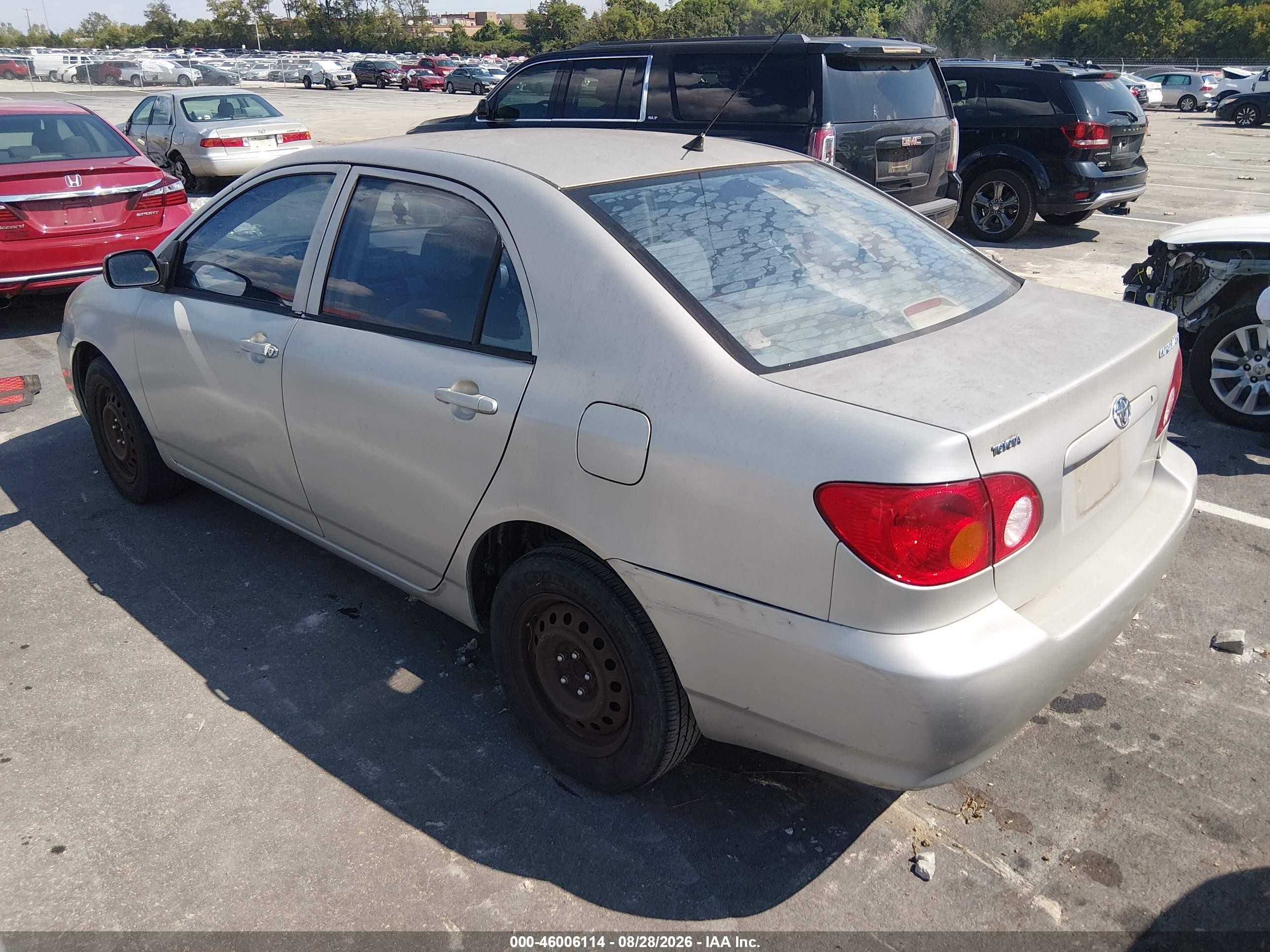2004 Toyota Corolla Ce Silver vin: JTDBR32E042027086