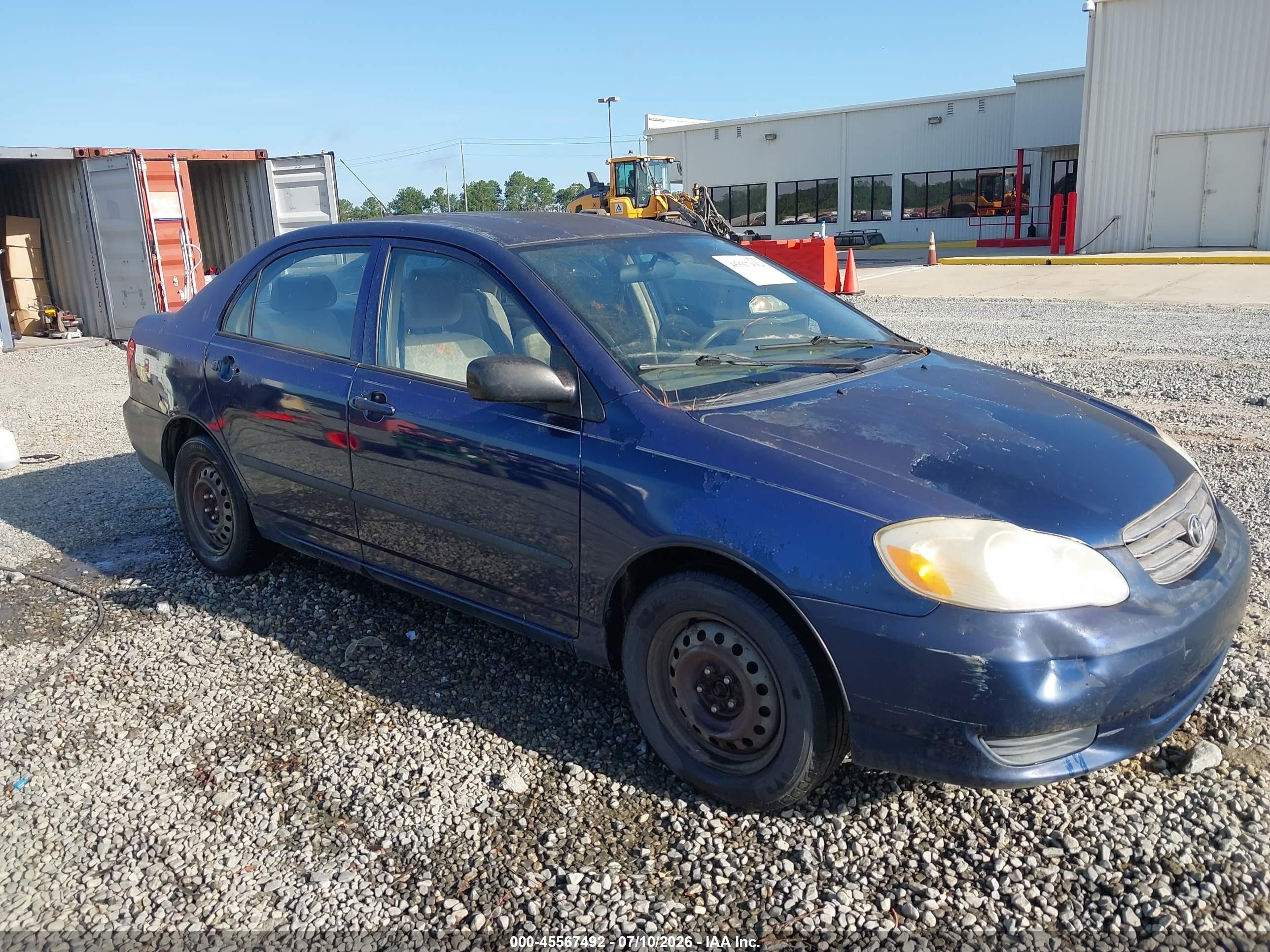2004 Toyota Corolla Ce Dark Blue vin: JTDBR32E042045619