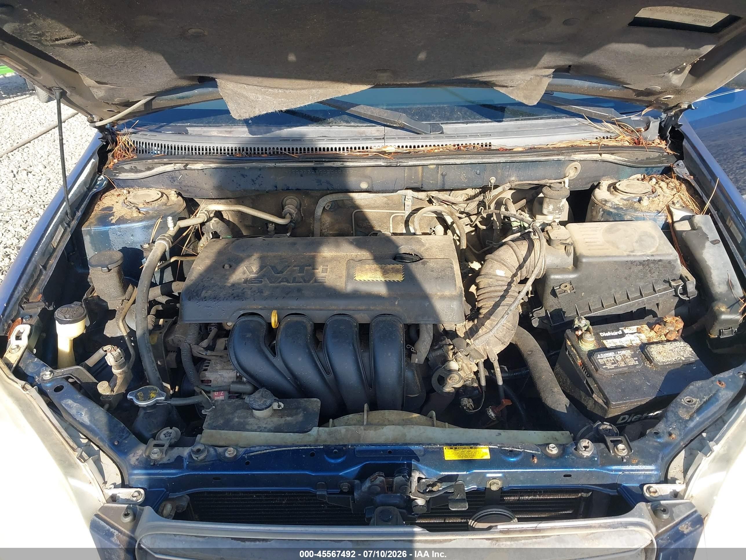 2004 Toyota Corolla Ce Dark Blue vin: JTDBR32E042045619