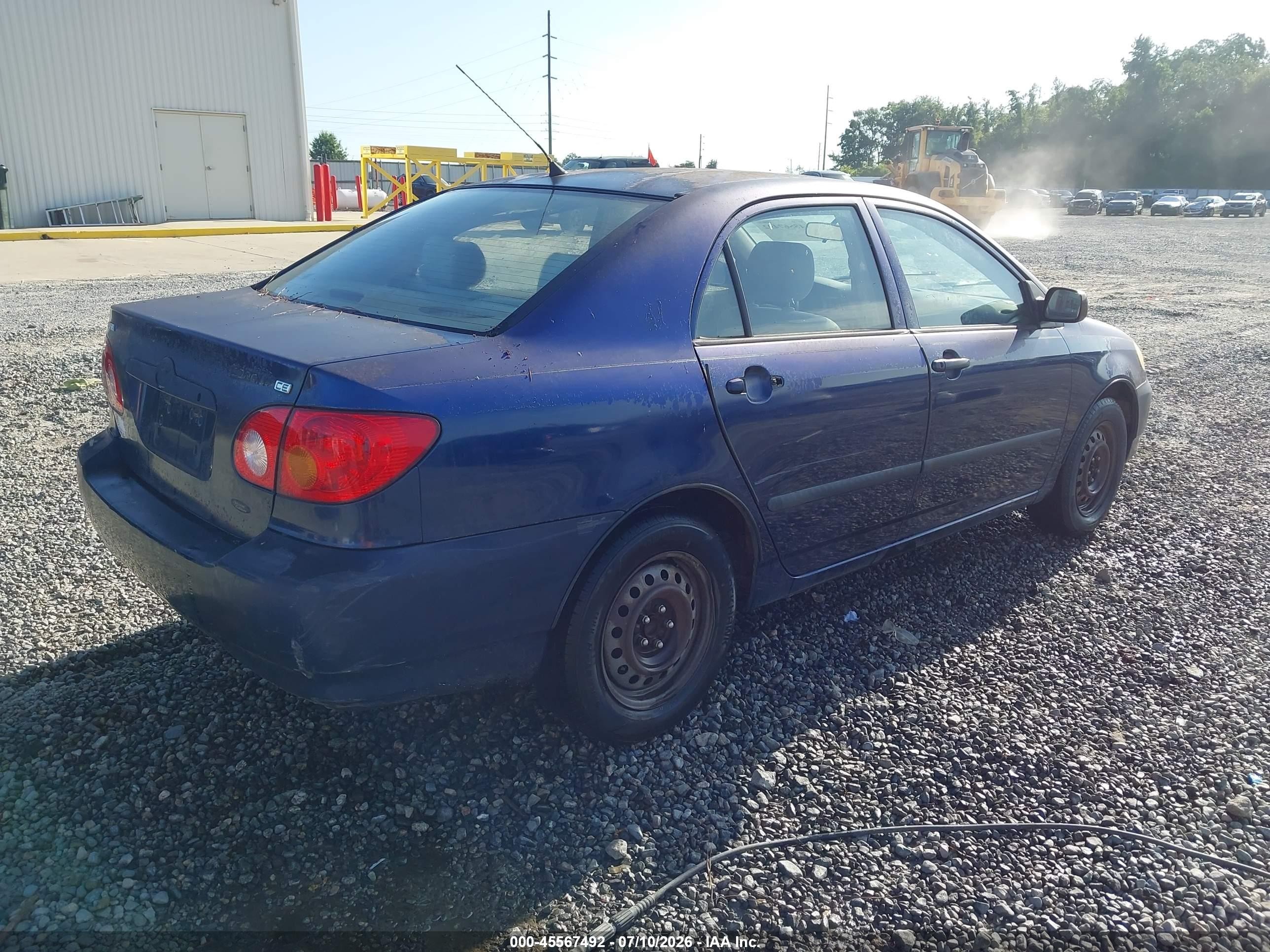 2004 Toyota Corolla Ce Dark Blue vin: JTDBR32E042045619