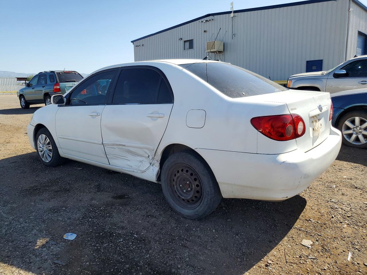 2005 Toyota Corolla Ce White vin: JTDBR32E052064477
