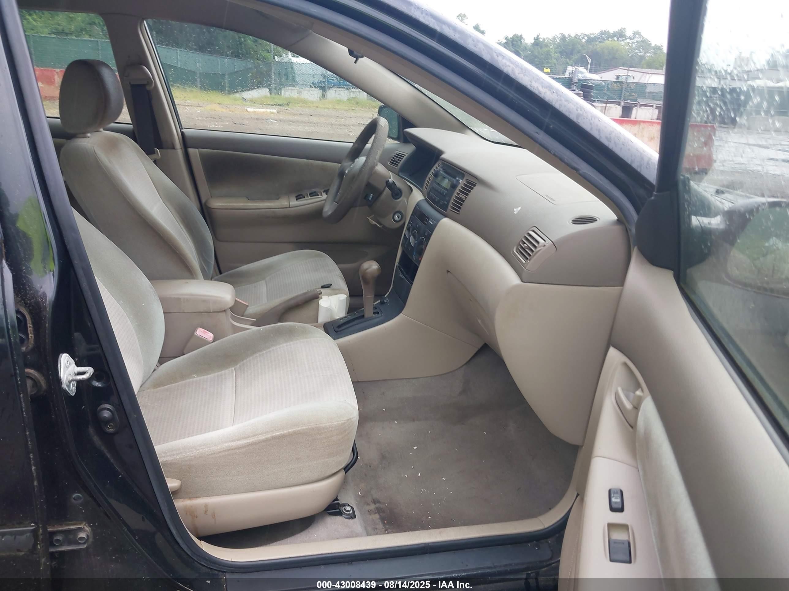 2006 Toyota Corolla Ce Black vin: JTDBR32E060059244
