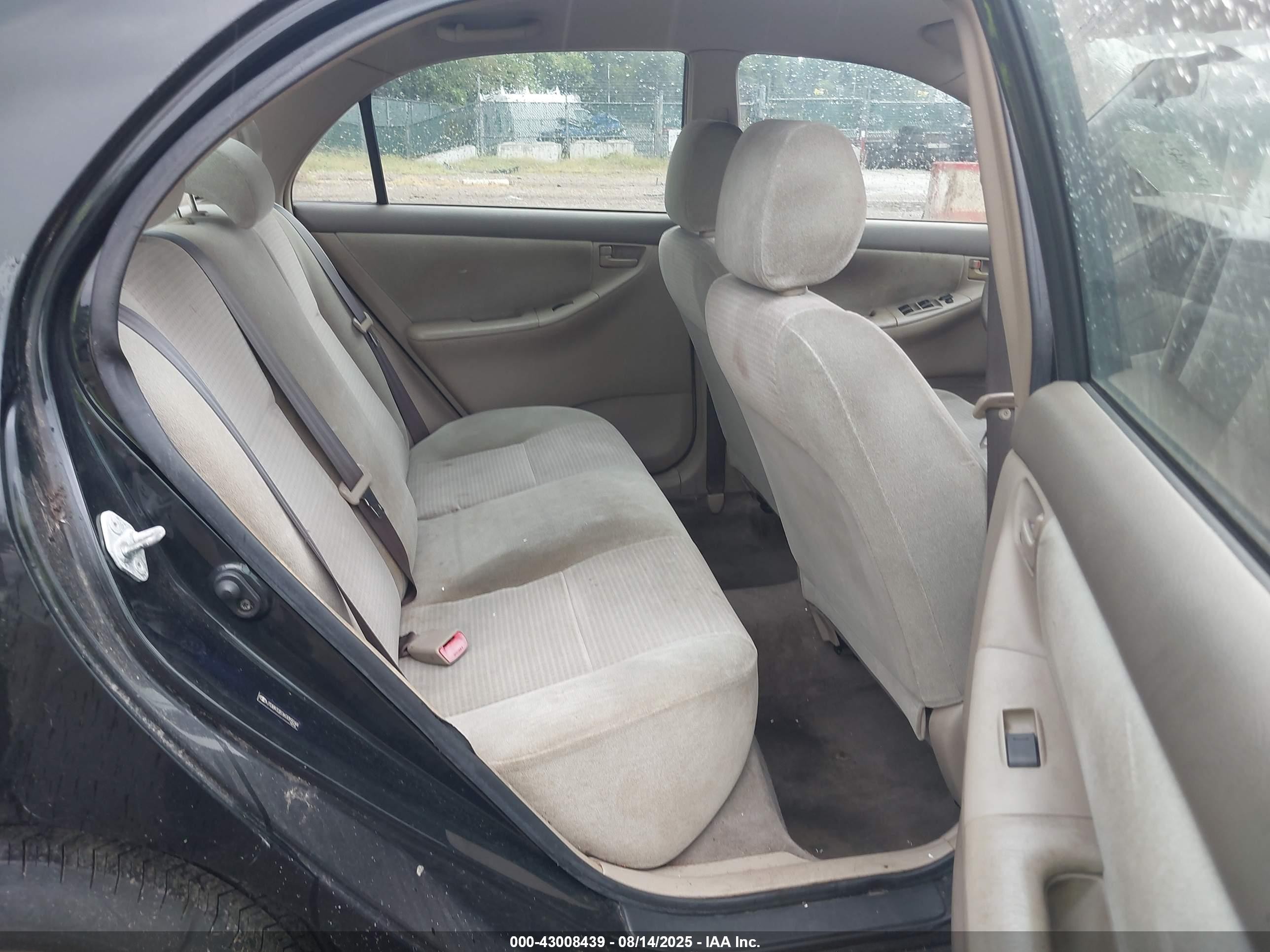 2006 Toyota Corolla Ce Black vin: JTDBR32E060059244