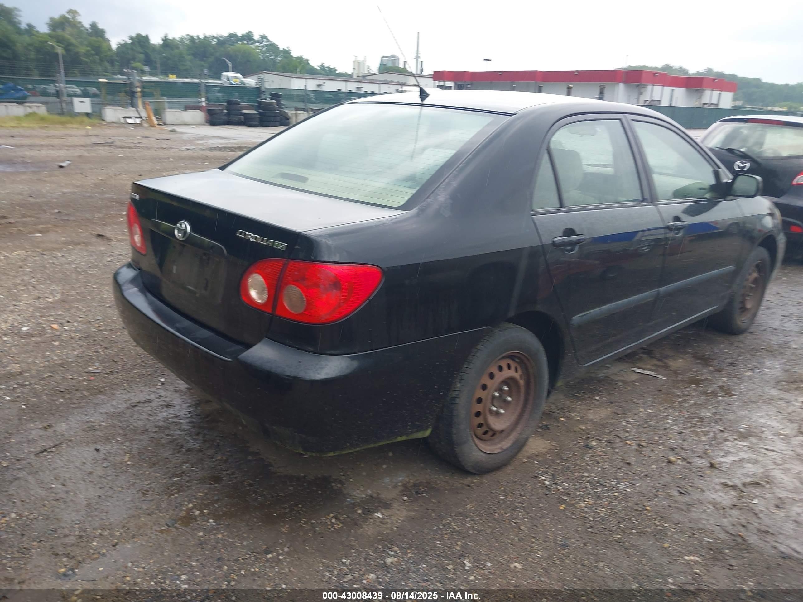 2006 Toyota Corolla Ce Black vin: JTDBR32E060059244