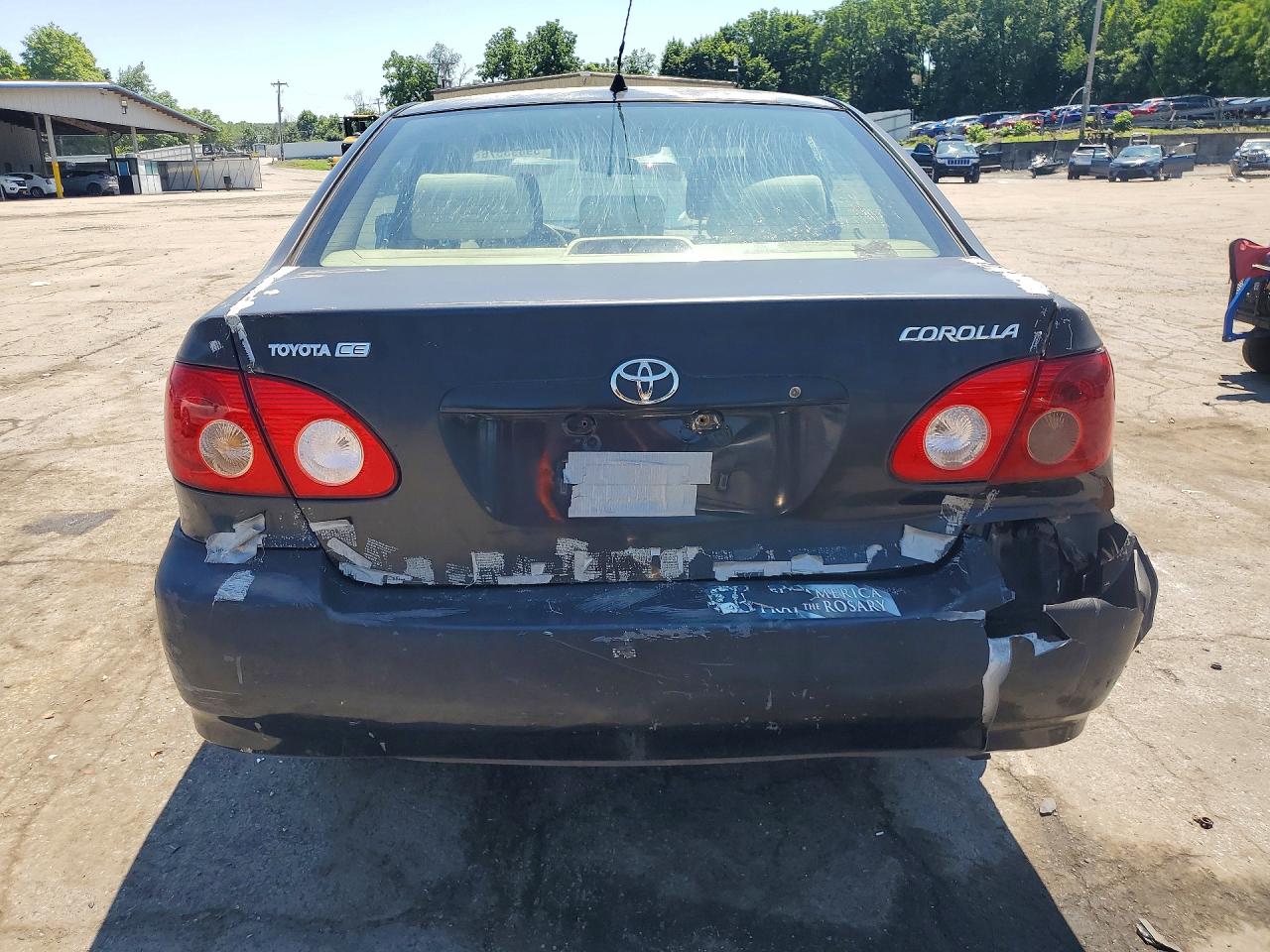 2005 Toyota Corolla Black vin: JTDBR32E060060670