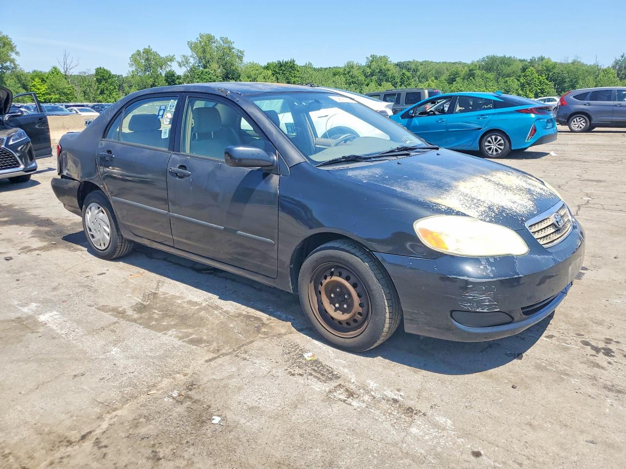 2005 Toyota Corolla Black vin: JTDBR32E060060670