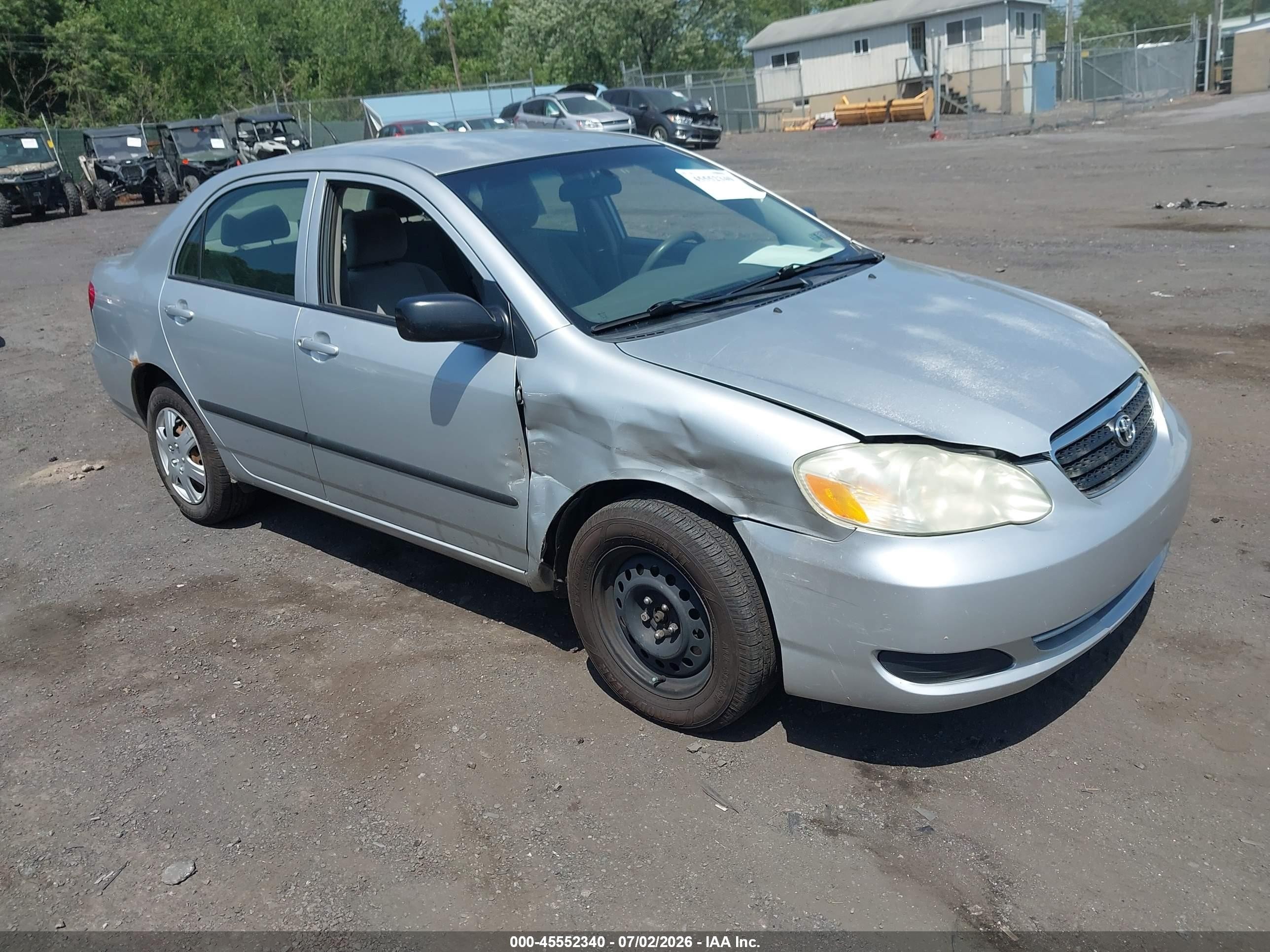 2006 Toyota Corolla Ce Silver vin: JTDBR32E060067070