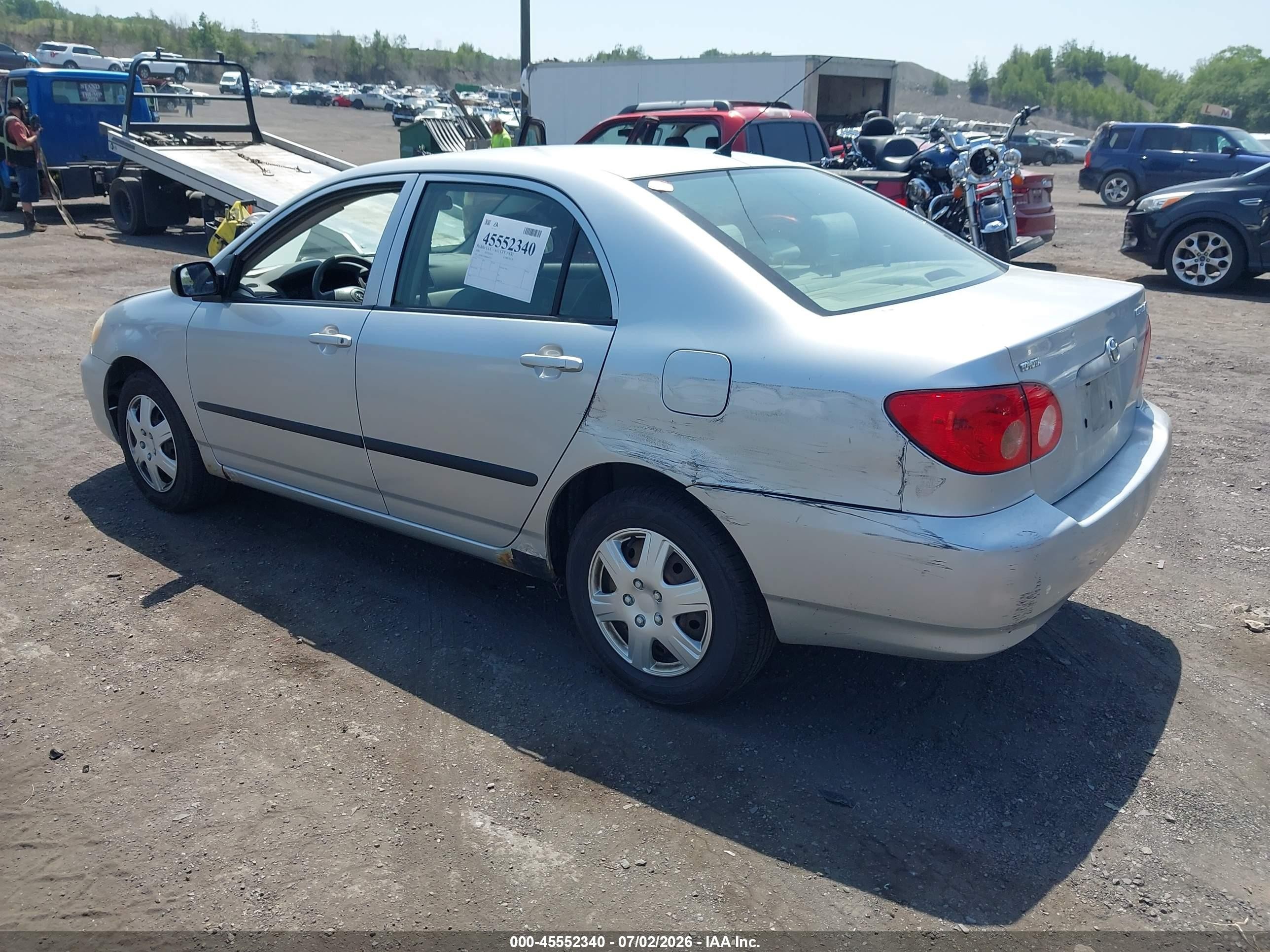 2006 Toyota Corolla Ce Silver vin: JTDBR32E060067070